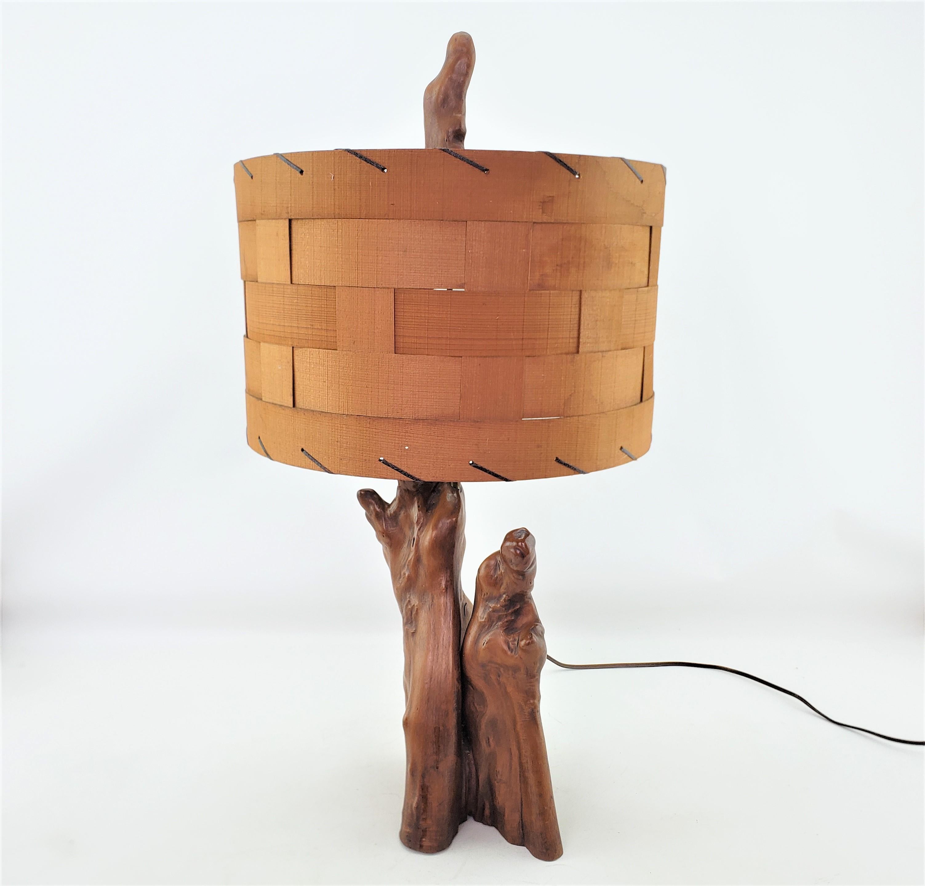 wood tree lamp