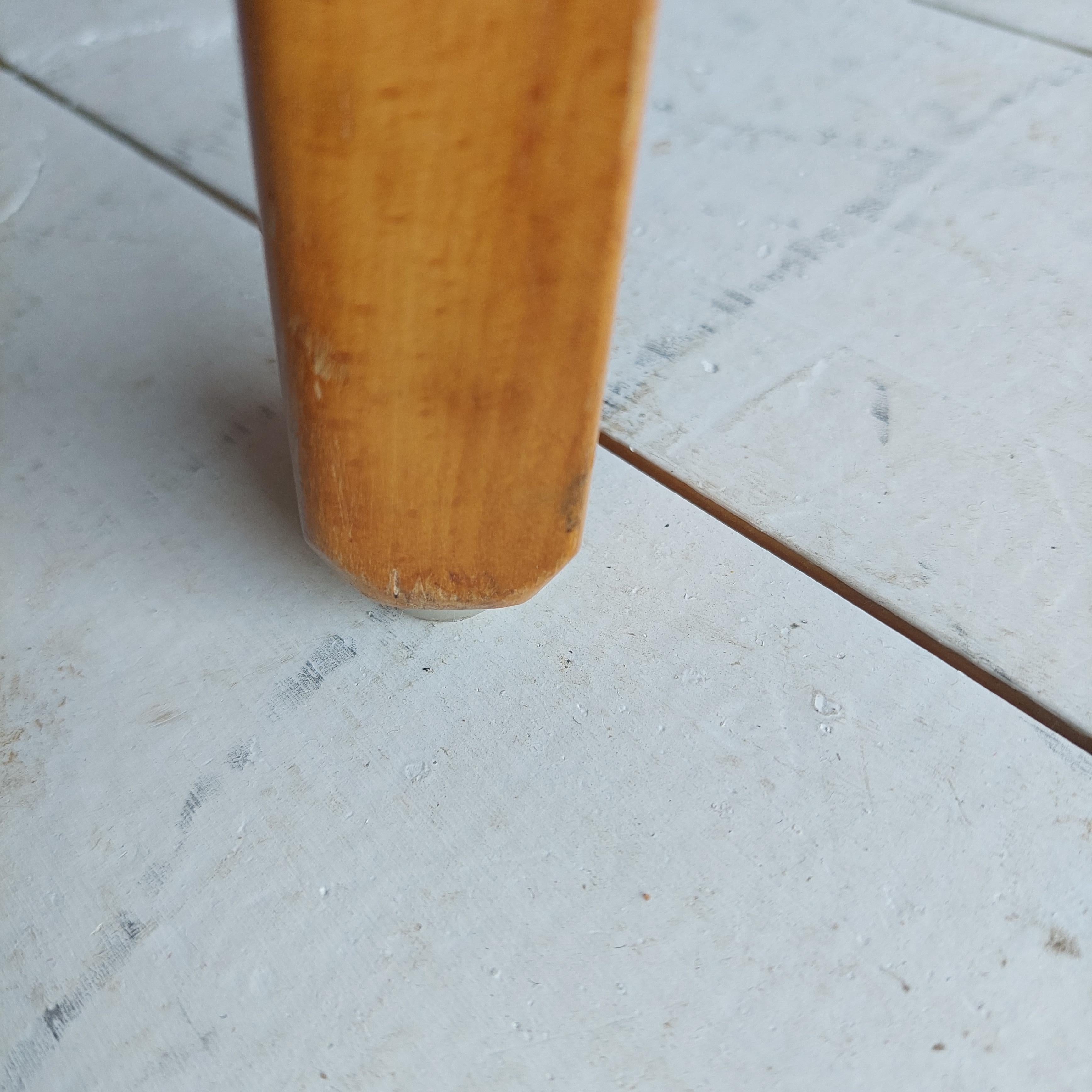 Mid Century Ercol Blonde Beech & Elm Circular Drop Leaf Dining Table Model 384 13