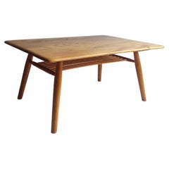 Vintage Mid Century Ercol Blonde coffee table with magazine rack, 1950s 1960s