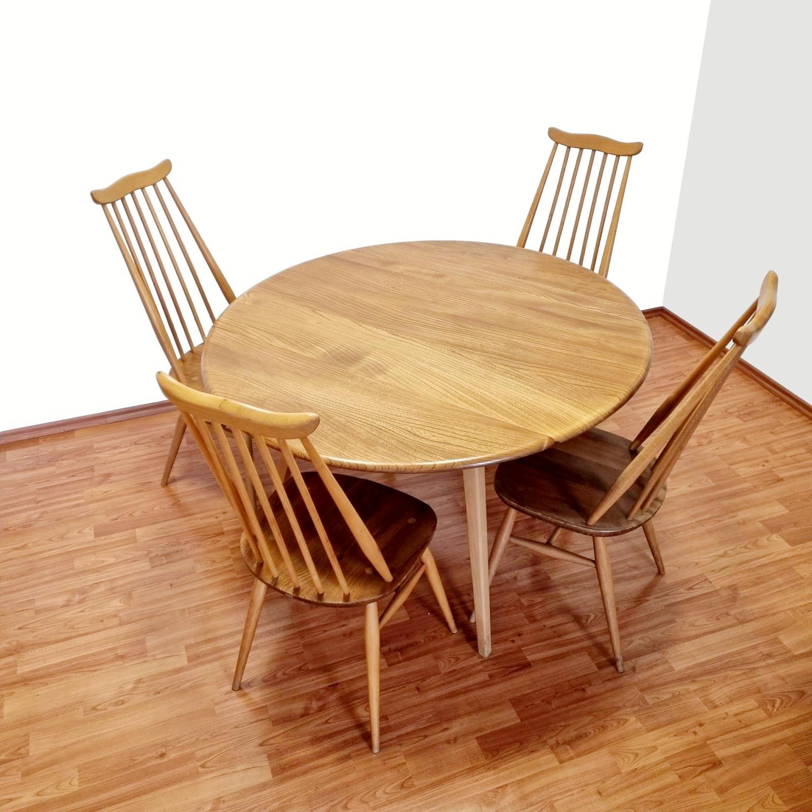 Midcentury Ercol Dining Room Set, Model 369 Goldsmith, England 60s 11
