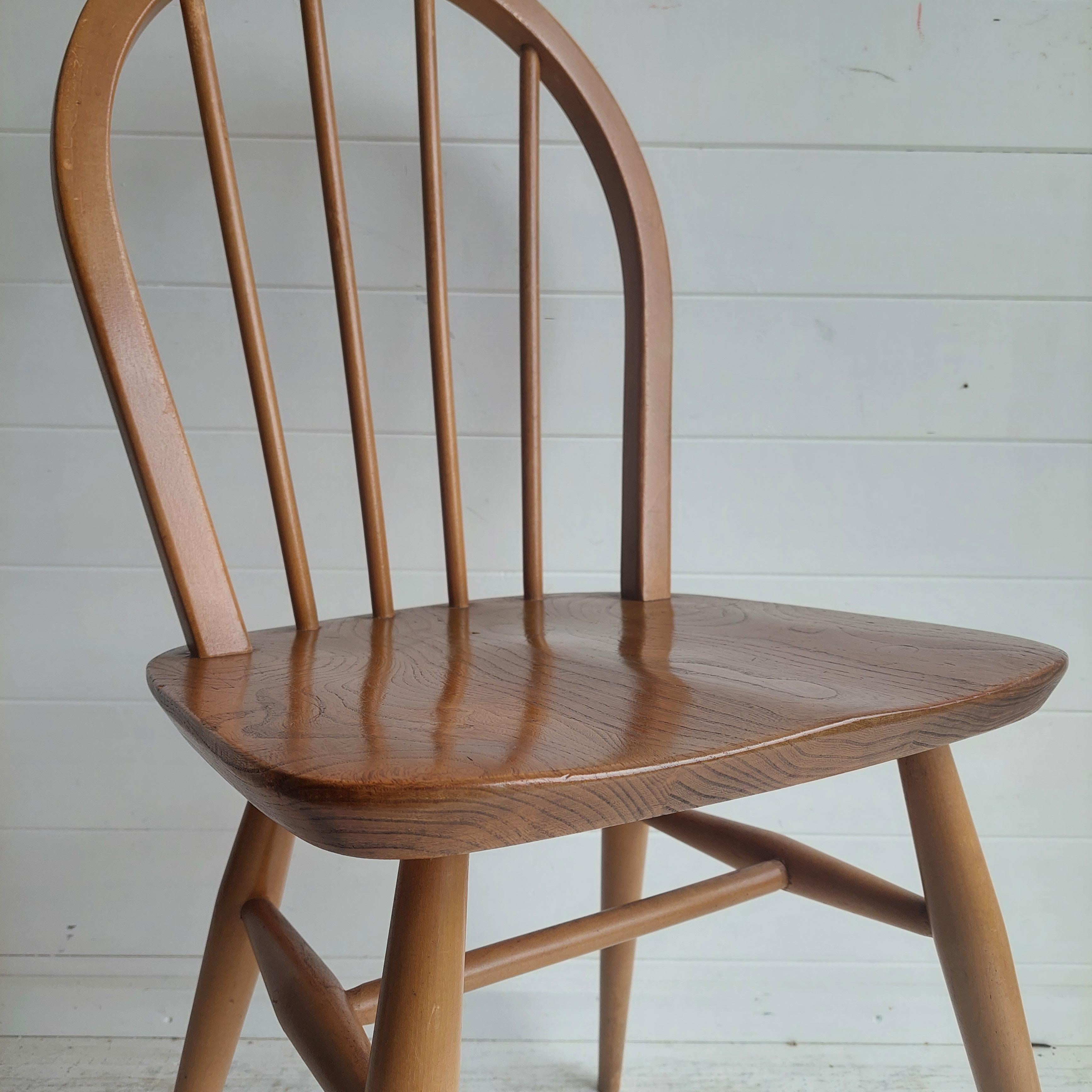 Mid Century  Ercol  Hoop Backed Dining Chair Model 400, 1960's 3