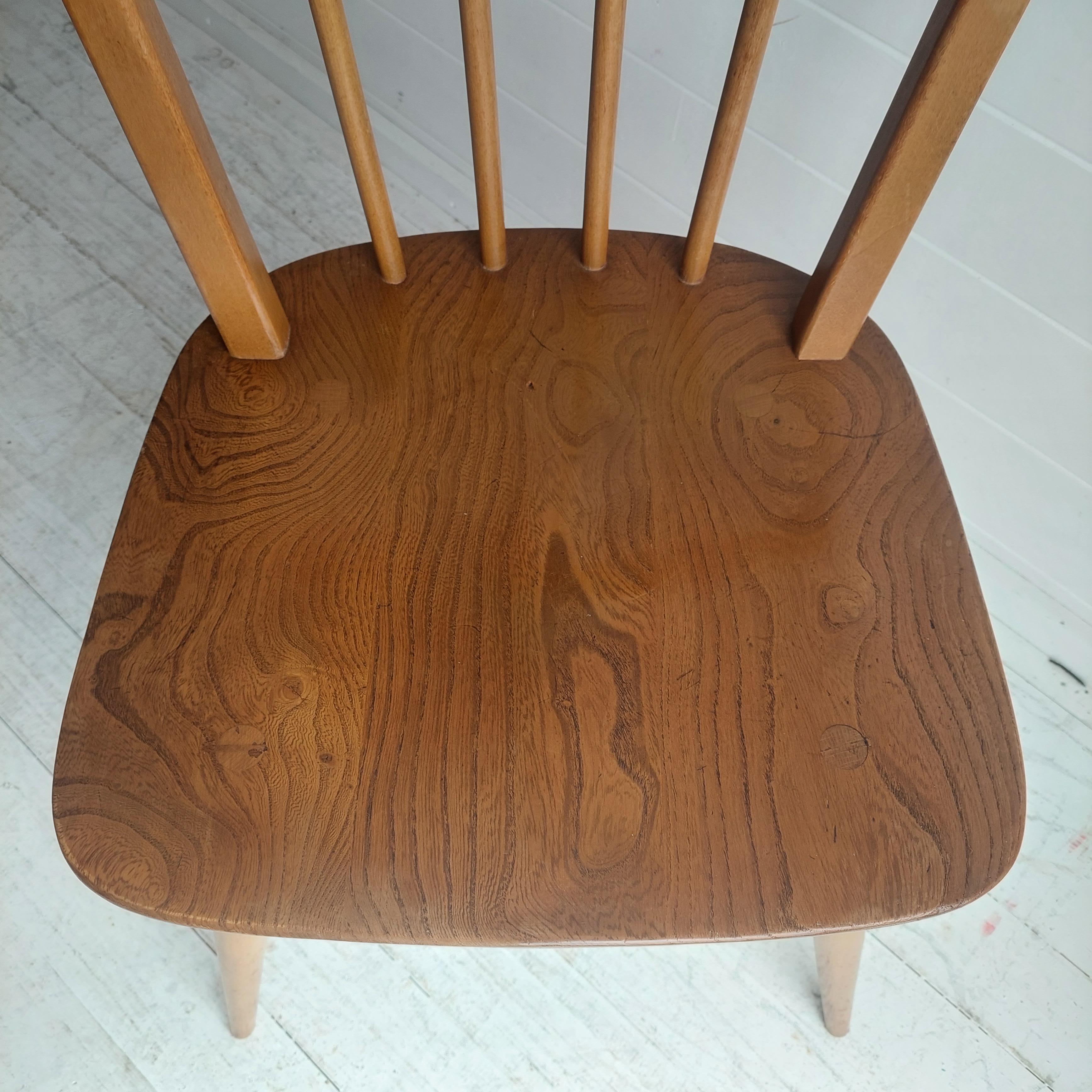 Mid Century  Ercol  Hoop Backed Dining Chair Model 400, 1960's 5