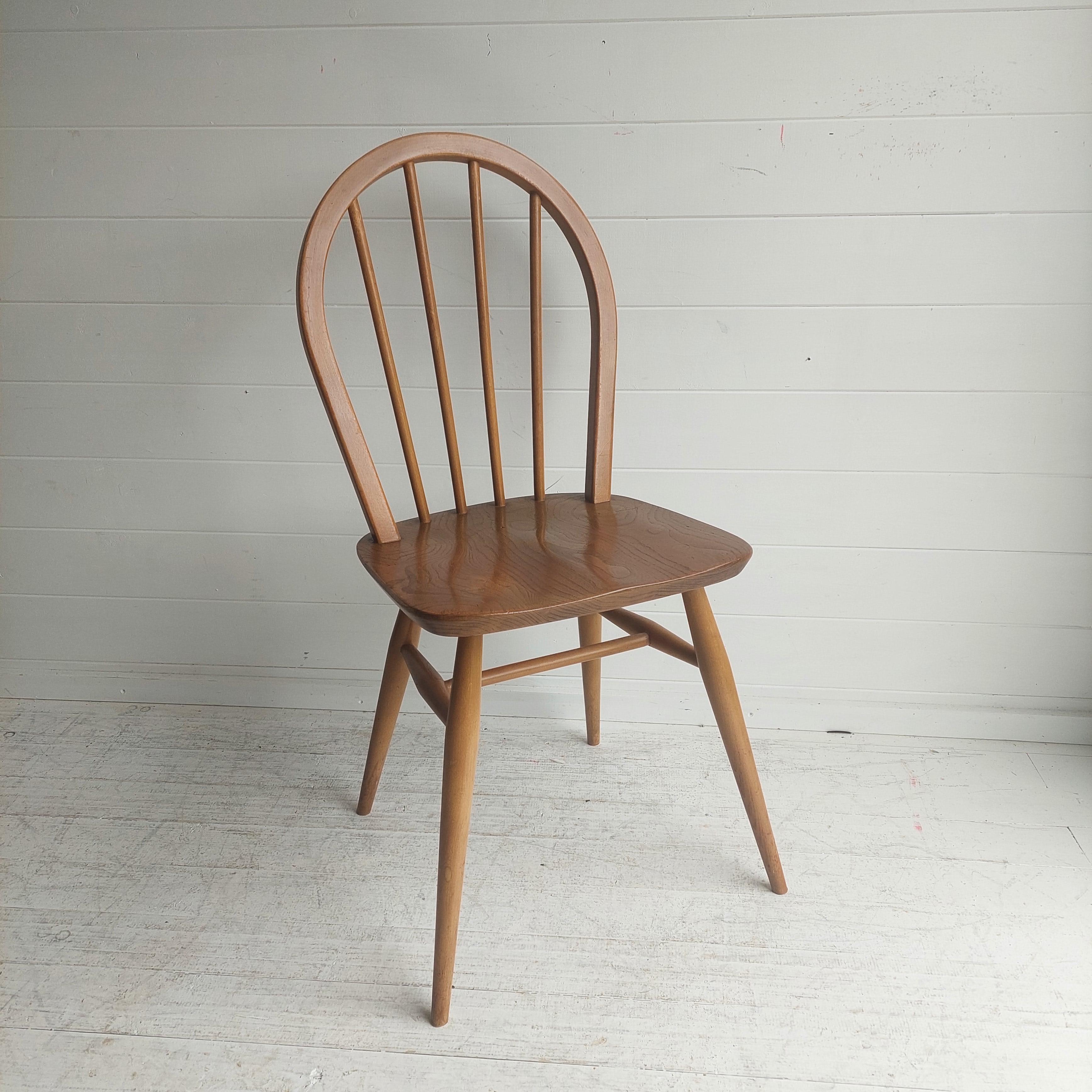 Mid Century  Ercol  Hoop Backed Dining Chair Model 400, 1960's 2