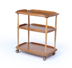 Mid-Century Ercol Trolley in Light Elm