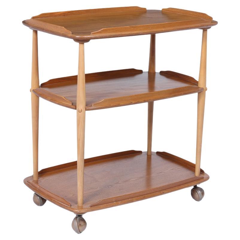 Mid-Century Ercol Trolley in Light Elm
