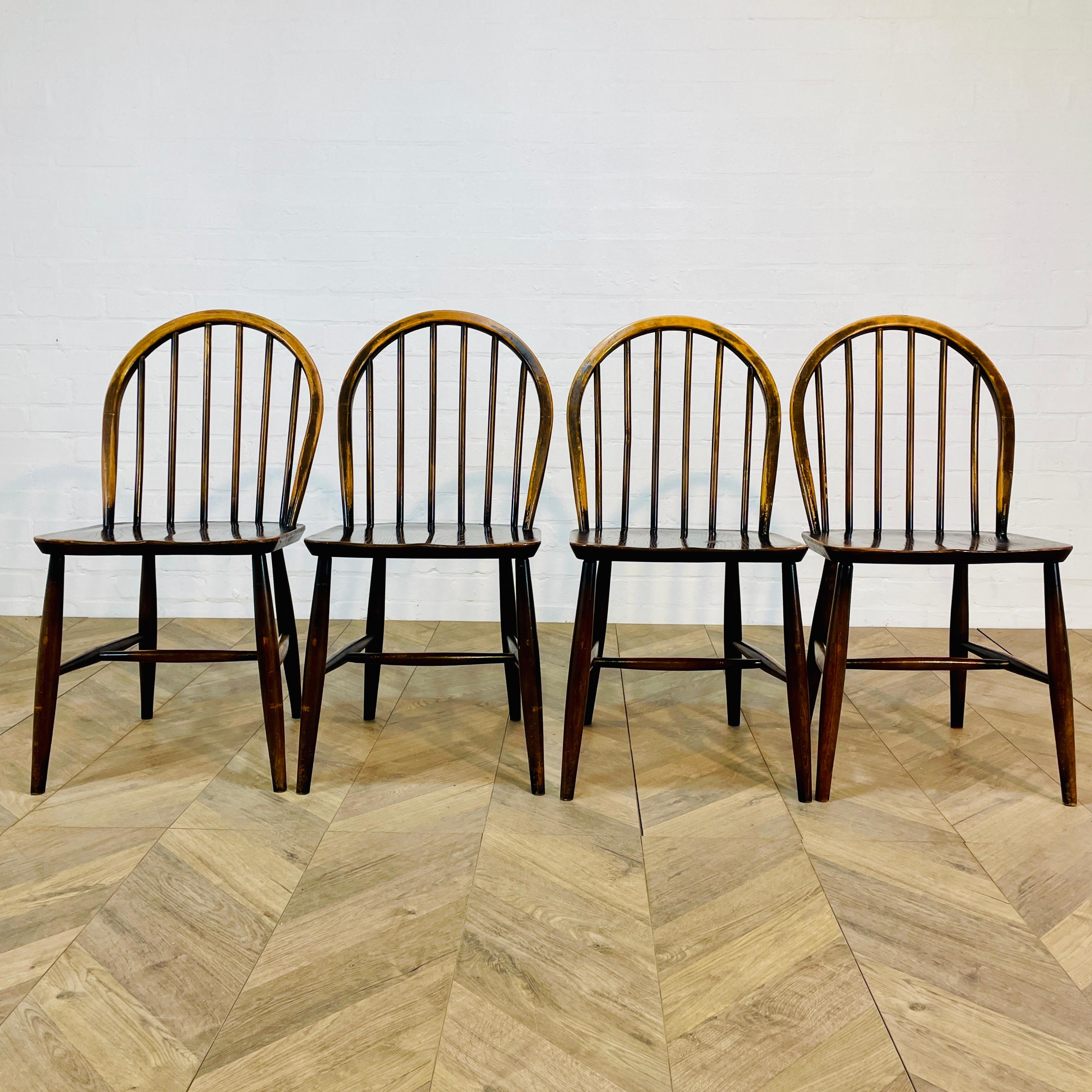 Mid Century Ercol Windsor Dining Chairs, 1960s, Set Of 6 (Including 2x Carvers) 9