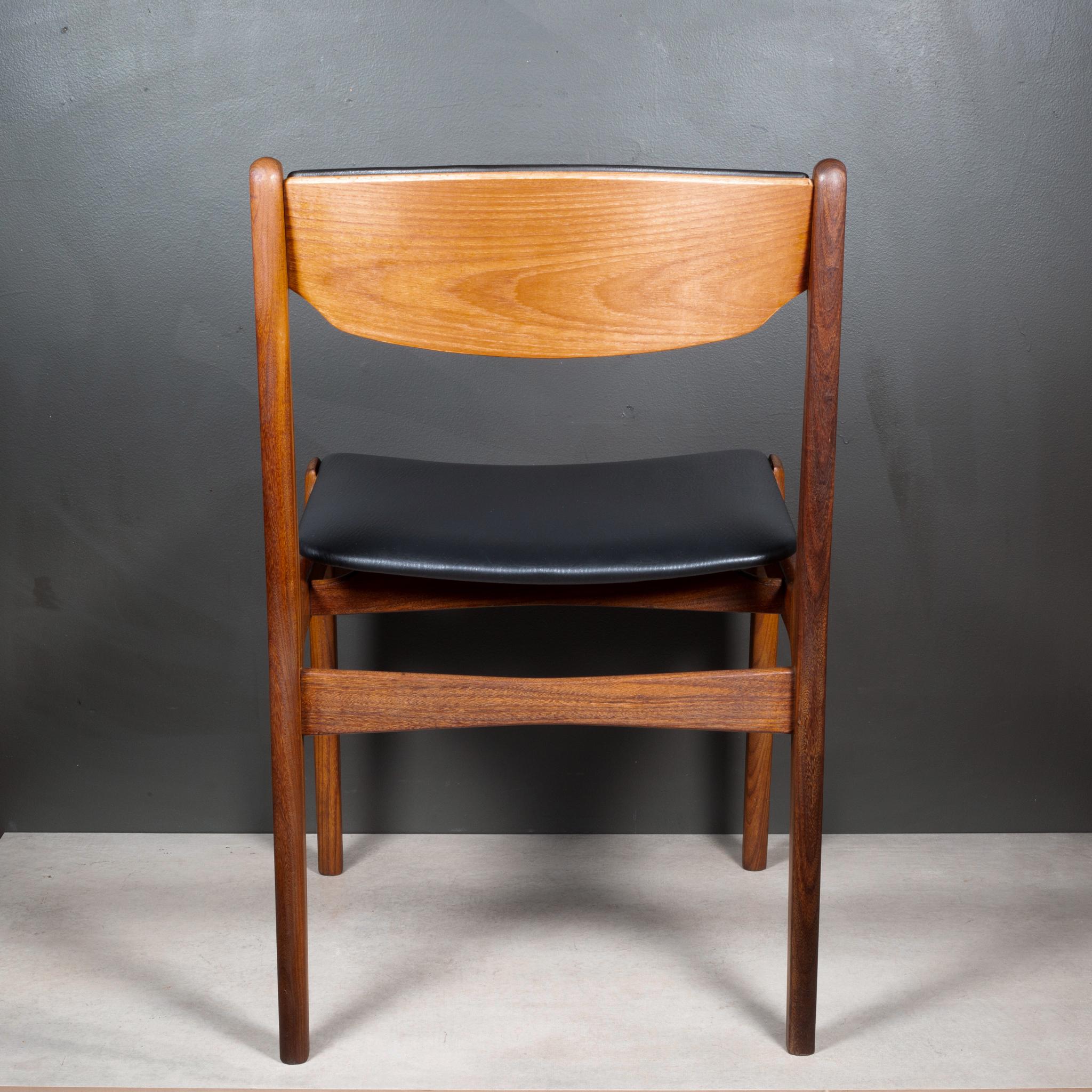 Mid-century Eric Buch Reupholstered Teak Dining Chairs c.1960 im Angebot 6