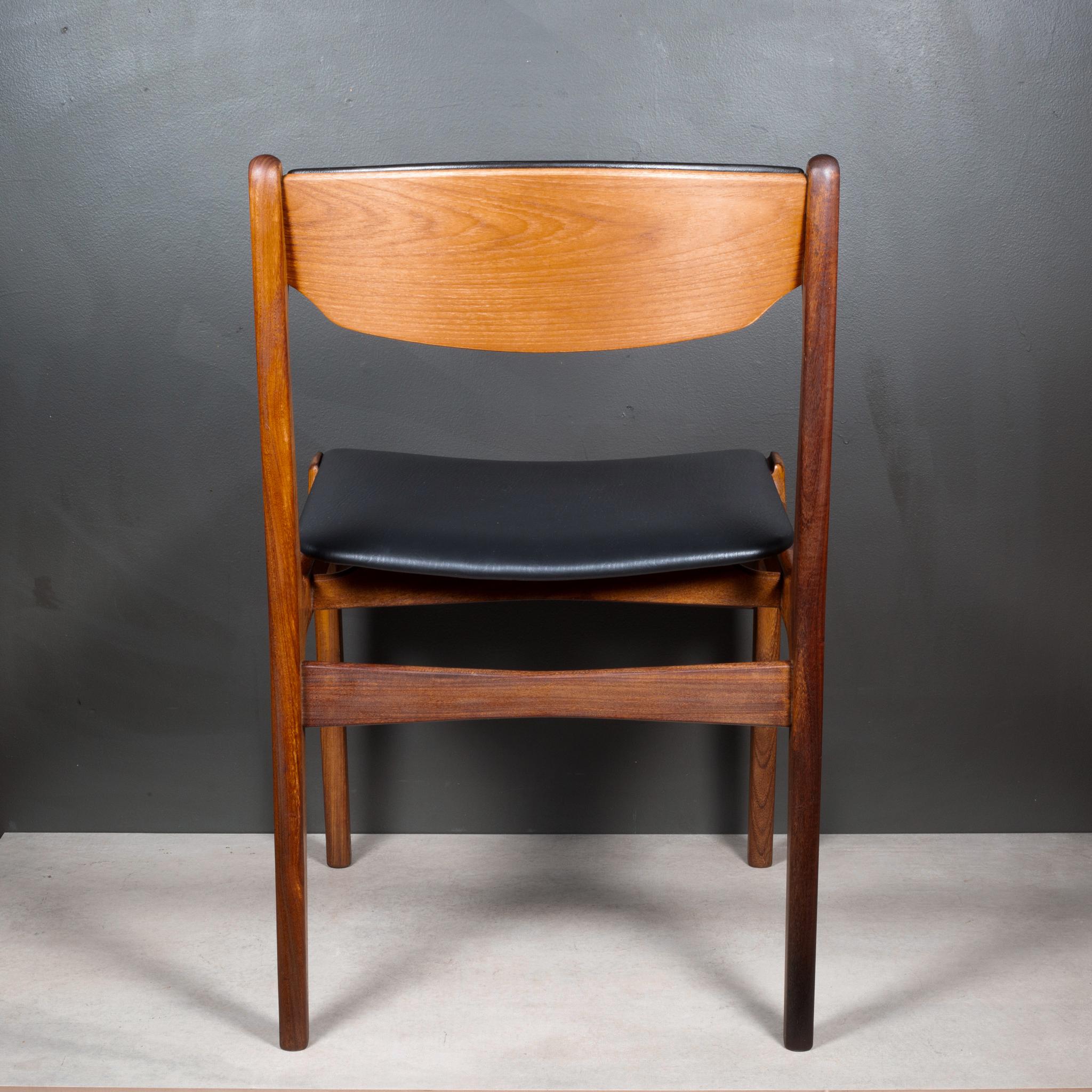 Mid-century Eric Buch Reupholstered Teak Dining Chairs c.1960 im Angebot 10