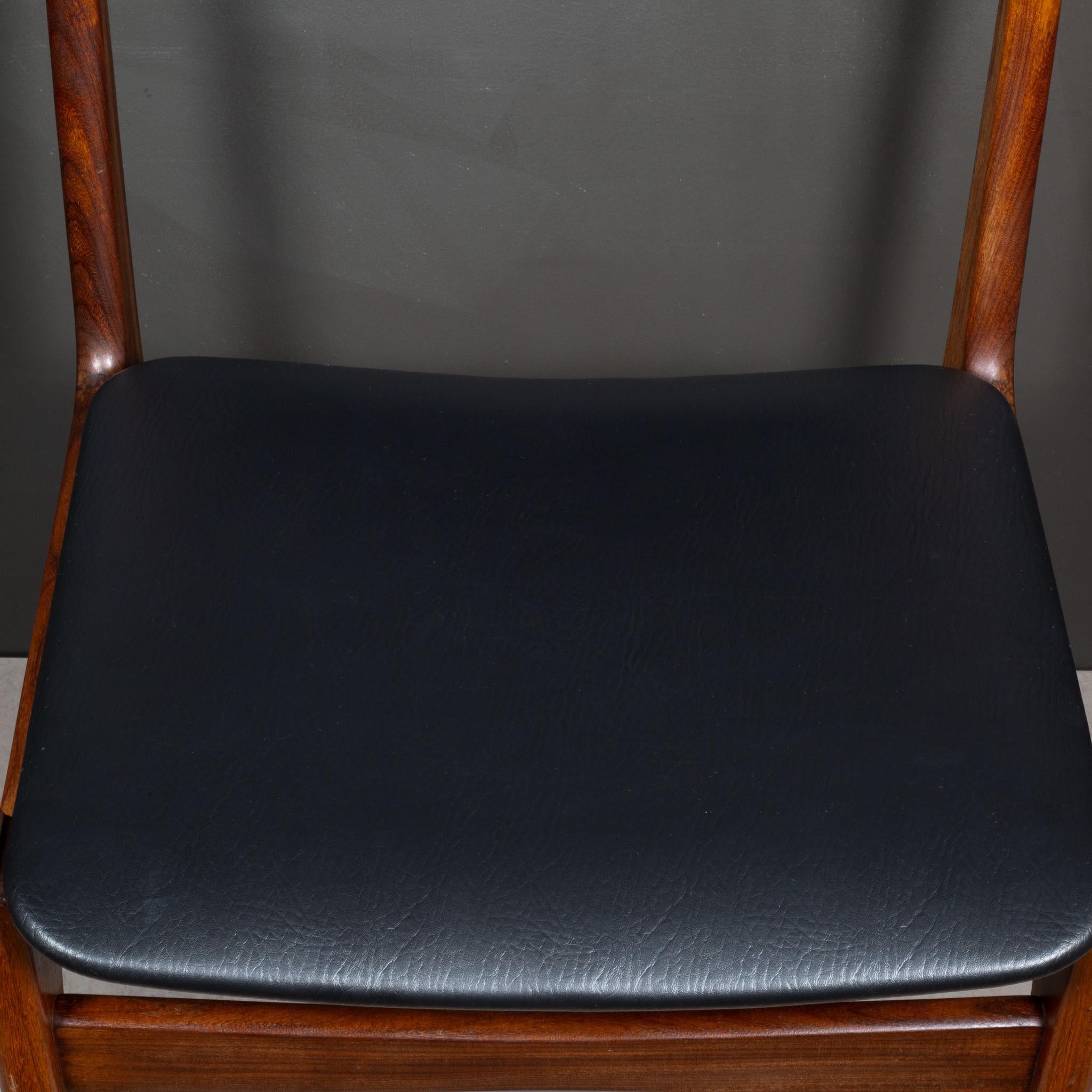 Mid-century Eric Buch Reupholstered Teak Dining Chairs c.1960 im Angebot 12