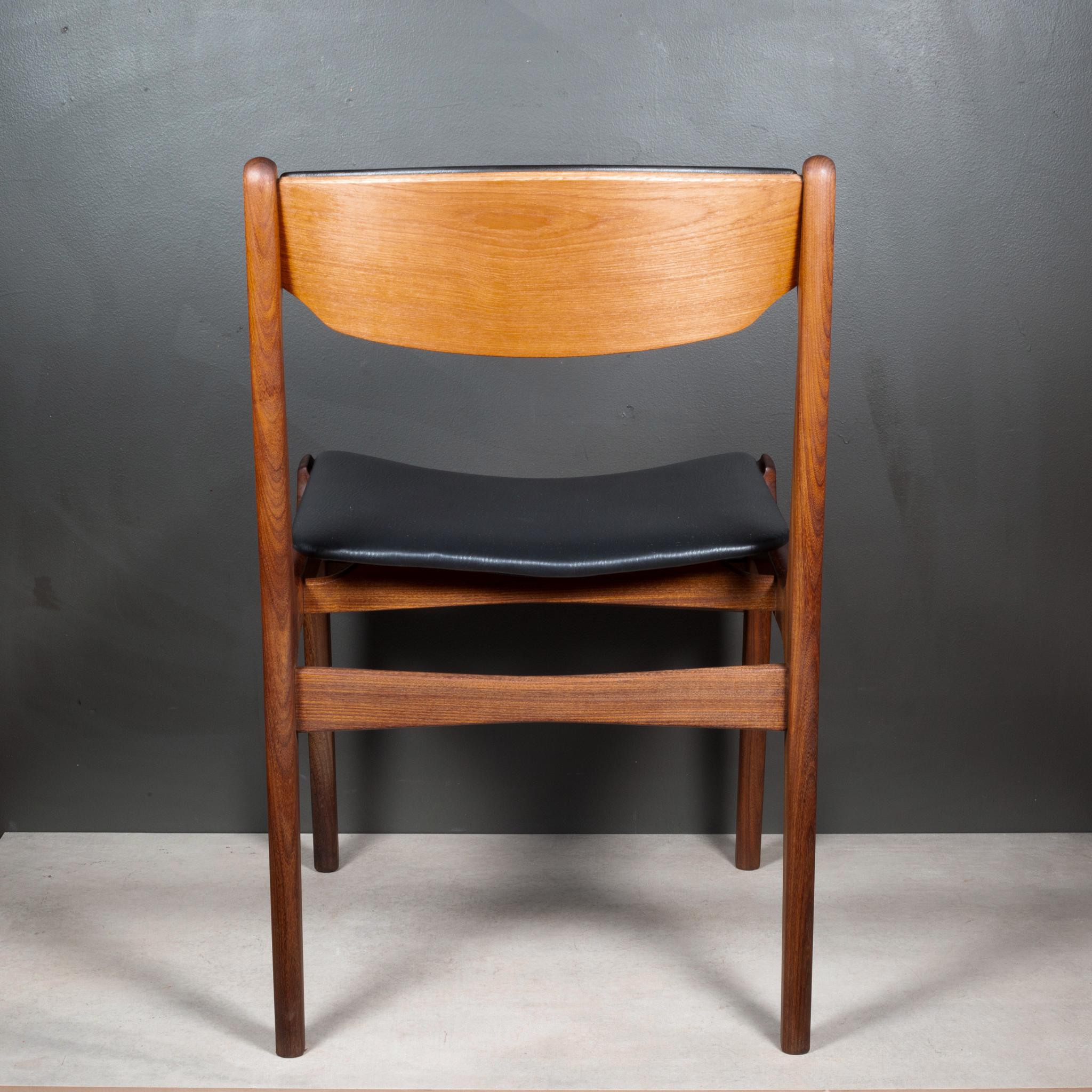 Mid-century Eric Buch Reupholstered Teak Dining Chairs c.1960 im Zustand „Gut“ im Angebot in San Francisco, CA