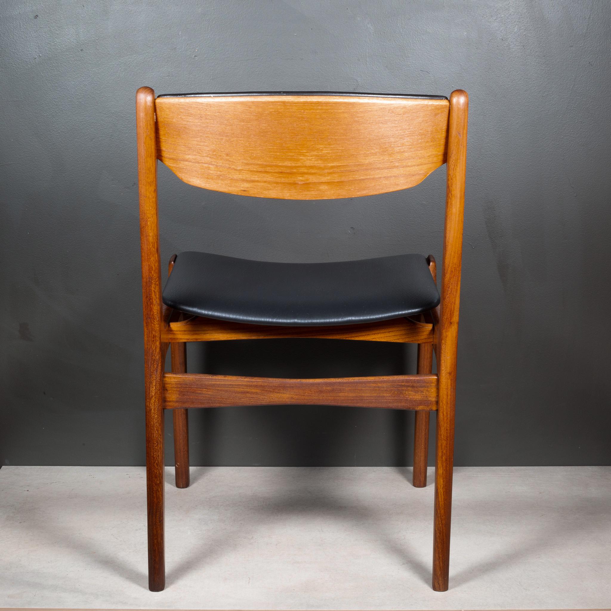 Mid-century Eric Buch Reupholstered Teak Dining Chairs c.1960 im Angebot 2