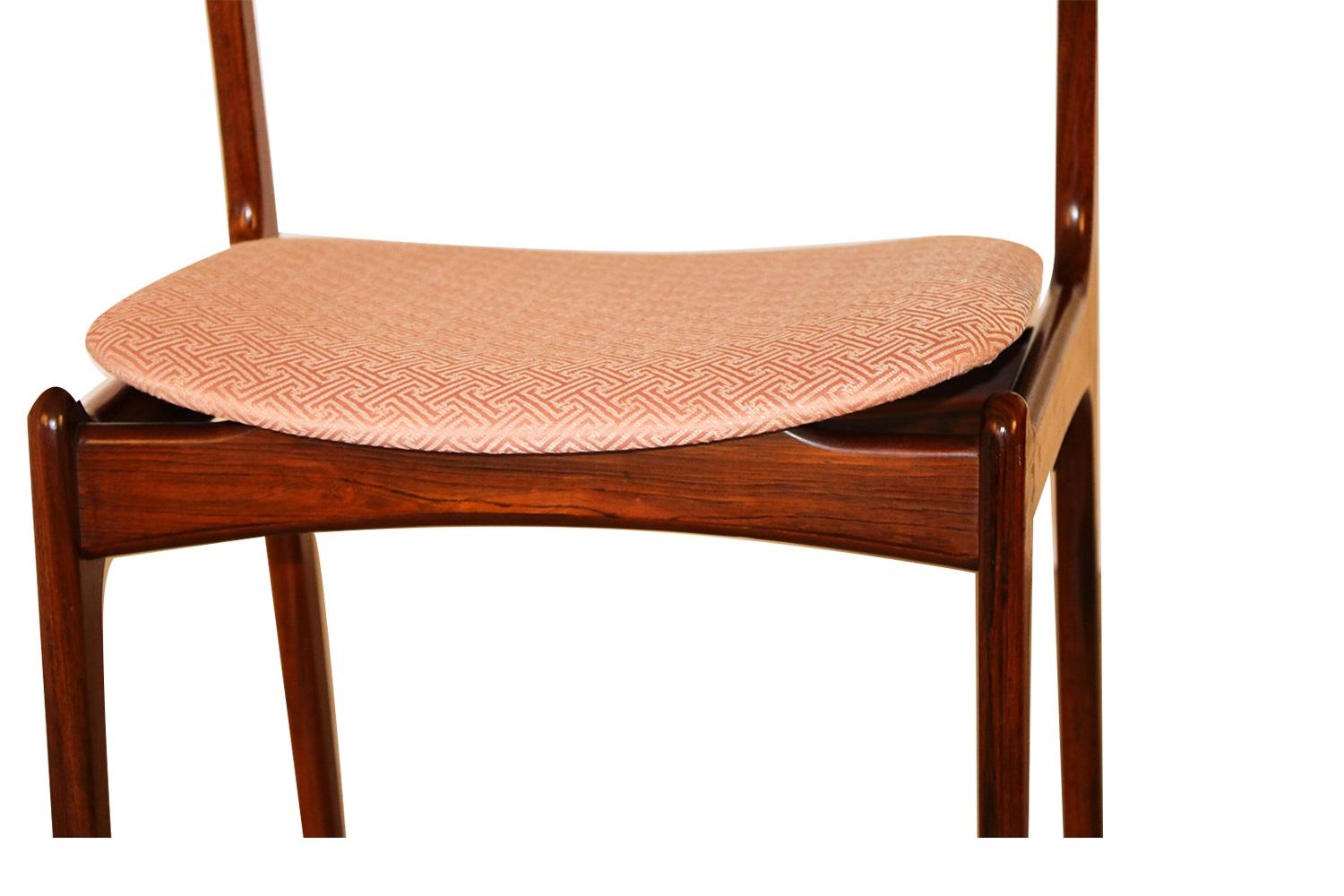 Midcentury Erik Buch for Oddense Maskinsnedkeri A/S Rosewood Dining Chairs 4