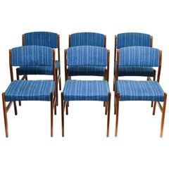 Mid Century Erik Buck Dining rosewood Chairs, 1960s