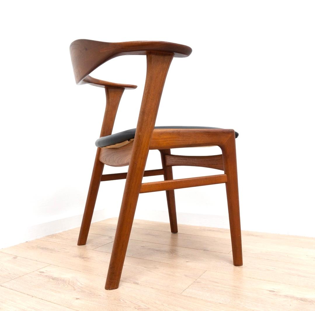 Midcentury Erik Kirksgaard Danish Teak Desk Office Chair Model 49b 1