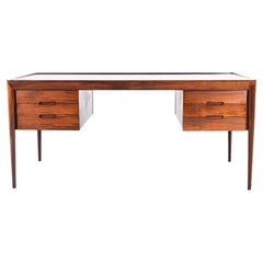 Midcentury Erik R. Hansen Desk in Rosewood for Haslev, 1960s