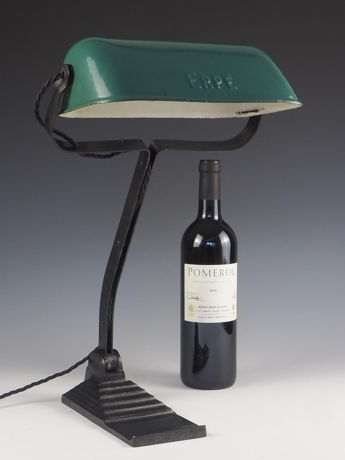 Mid Century Erpe Desk Lamp Belgium Vintage Industrial For Sale 8