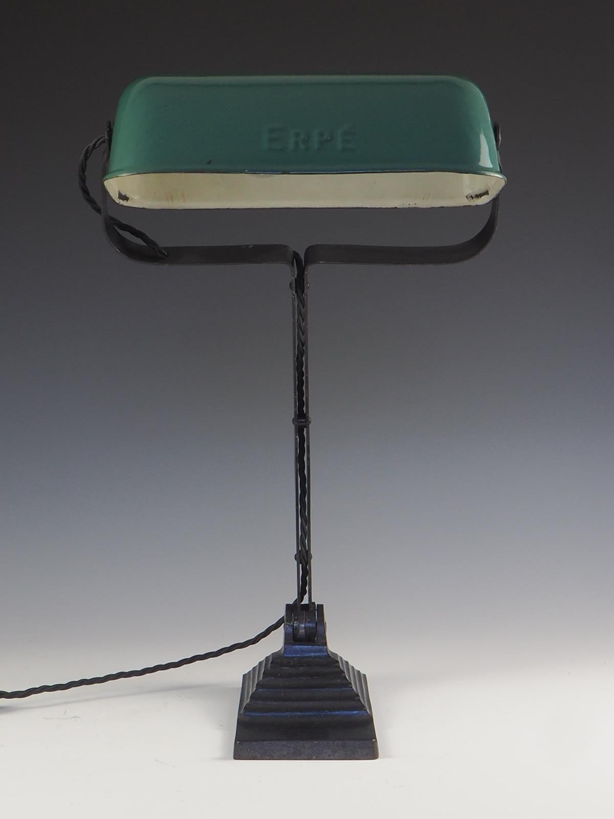Mid Century Erpe Desk Lamp Belgium Vintage Industrial For Sale 9