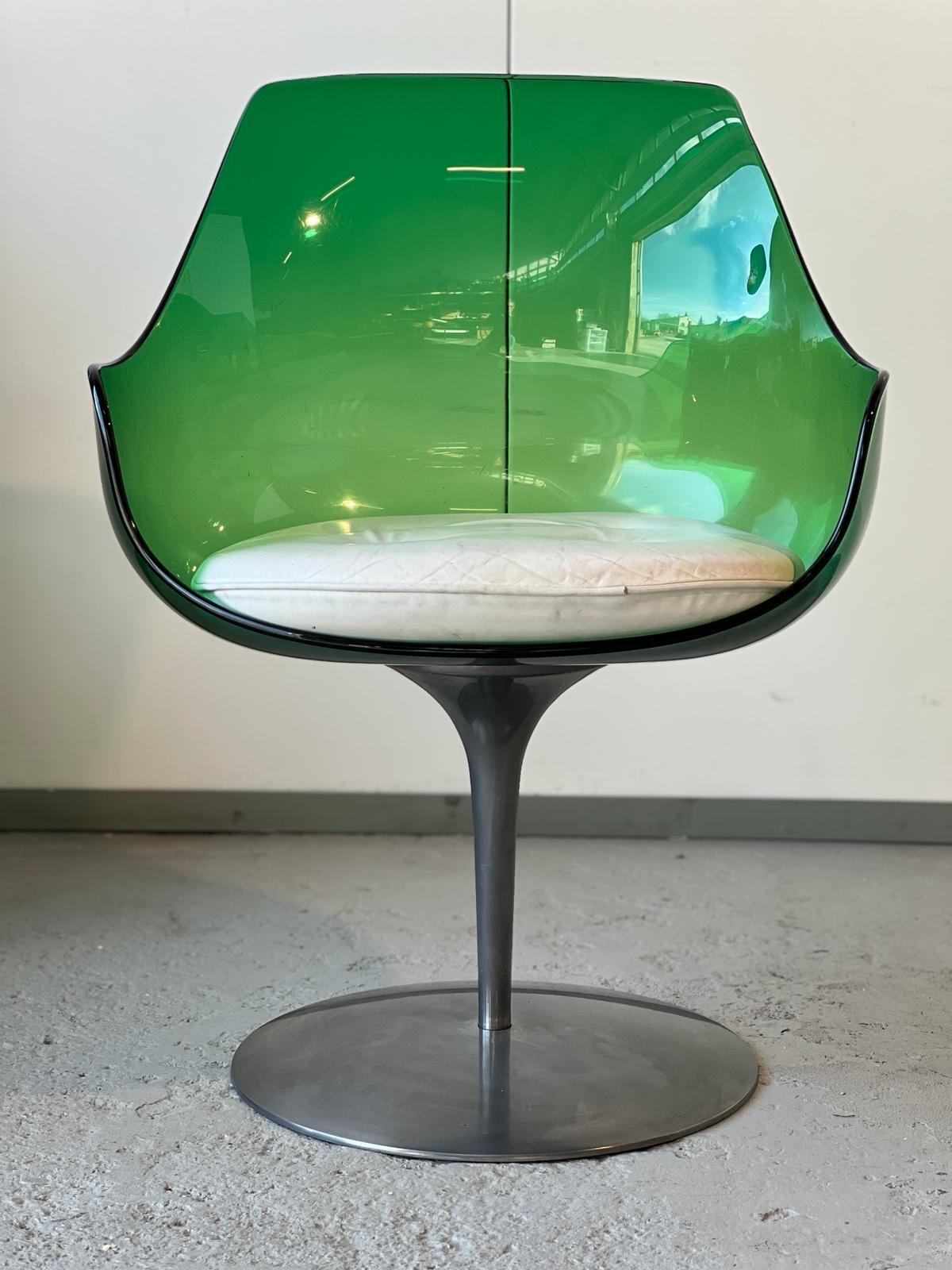 Mid-Century Modern Mid-Century Erwine and Estelle Laverne Champagne Chair, for Formes Nouvelle 1957