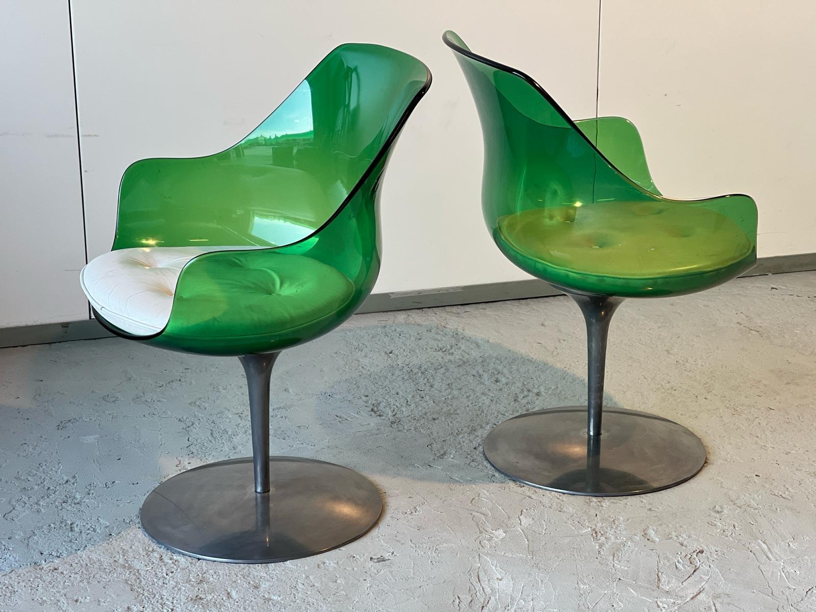 Mid-Century Modern  Erwine and Estelle Laverne Champagne Chairs, for Homes Nouvelles 1957