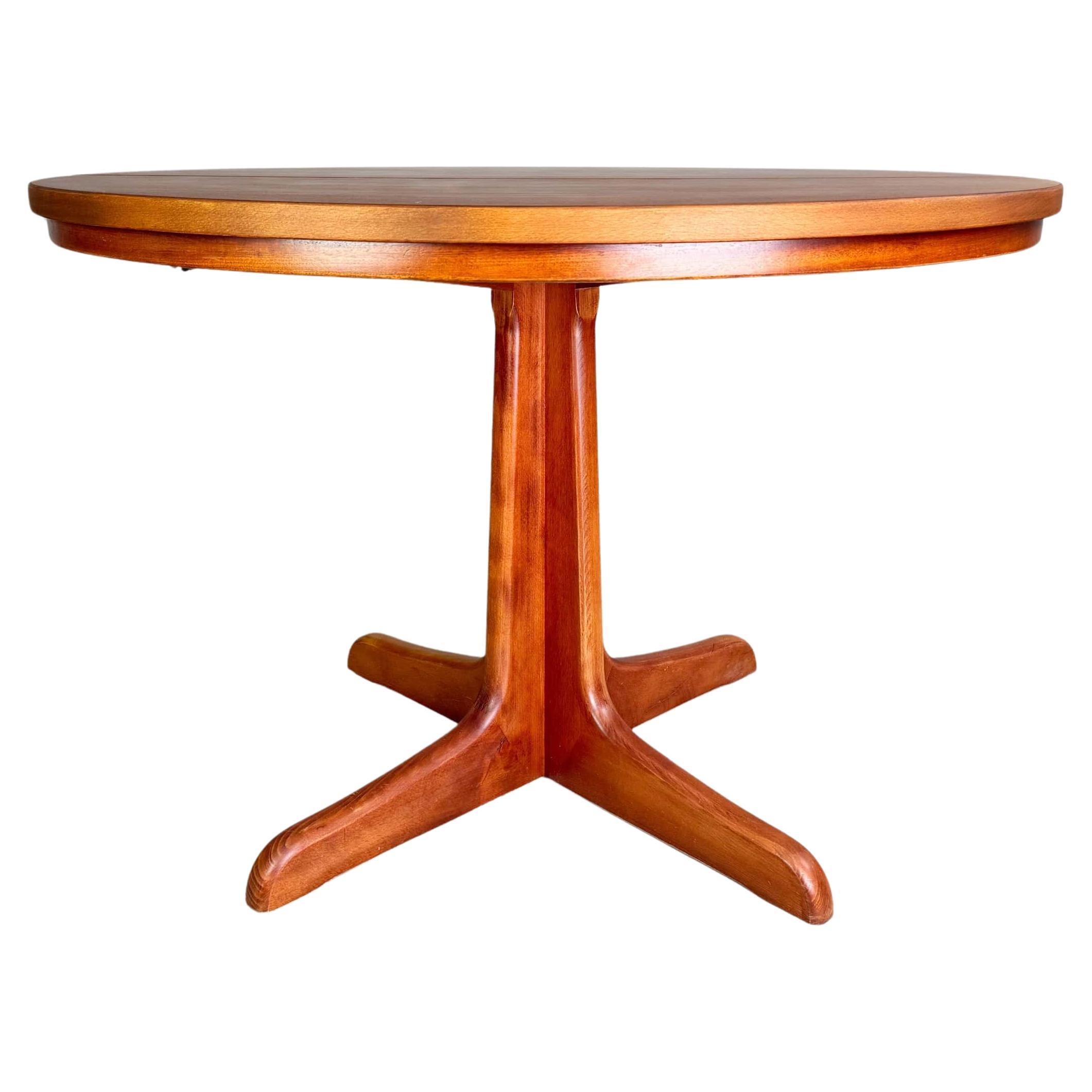 Mid Century Esstisch ausziehbar Vintage danese Teak 1950er