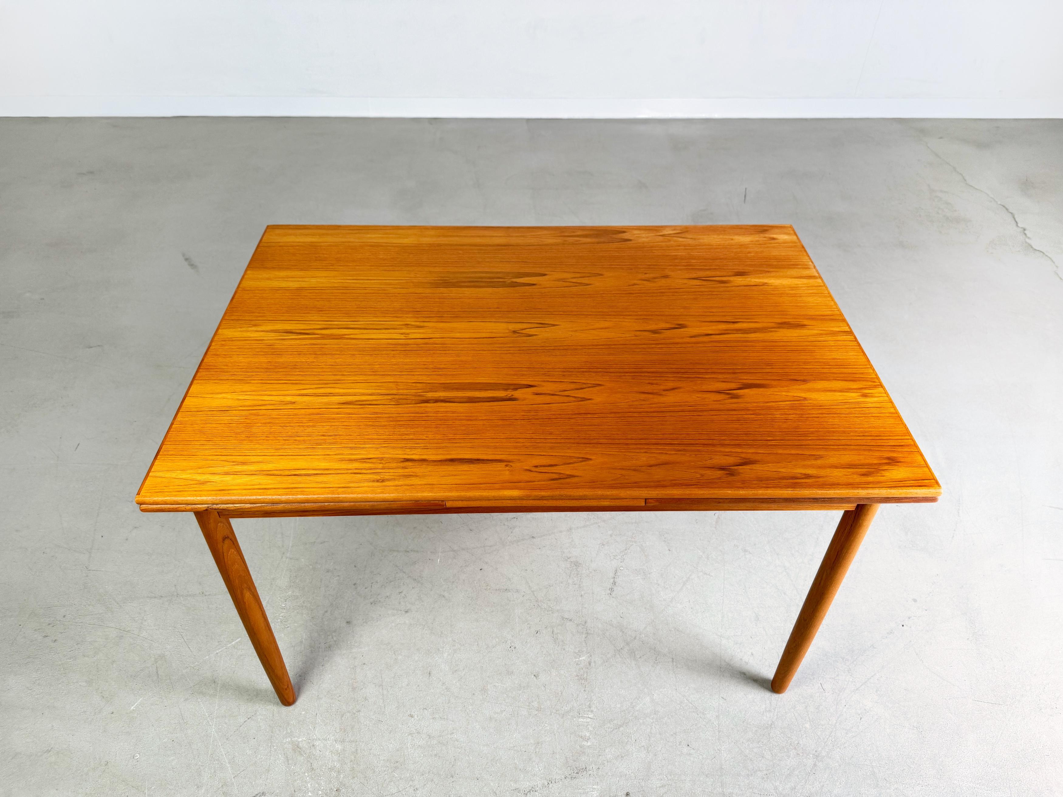 Mid Century Esstisch Teak ausziehbar 1960s Vintage Tisch in vendita 4