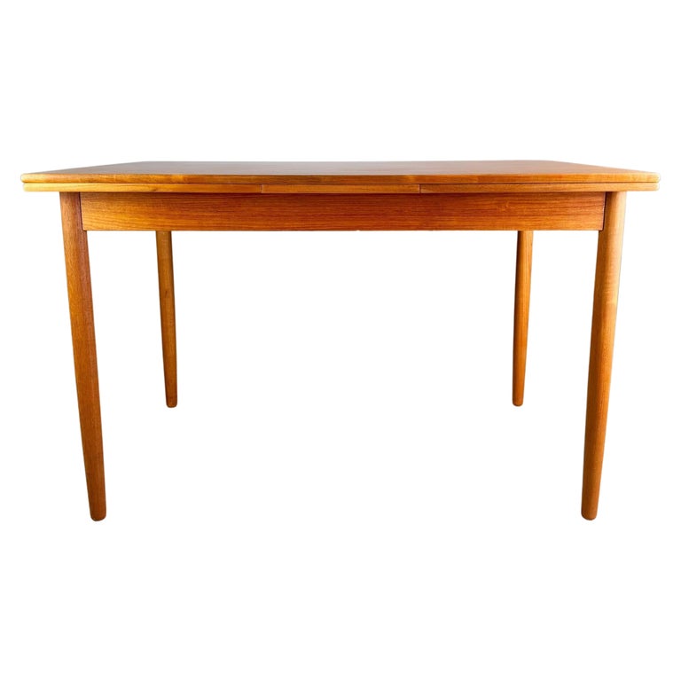 Mid Century Esstisch Teak ausziehbar 1960s Vintage Tisch