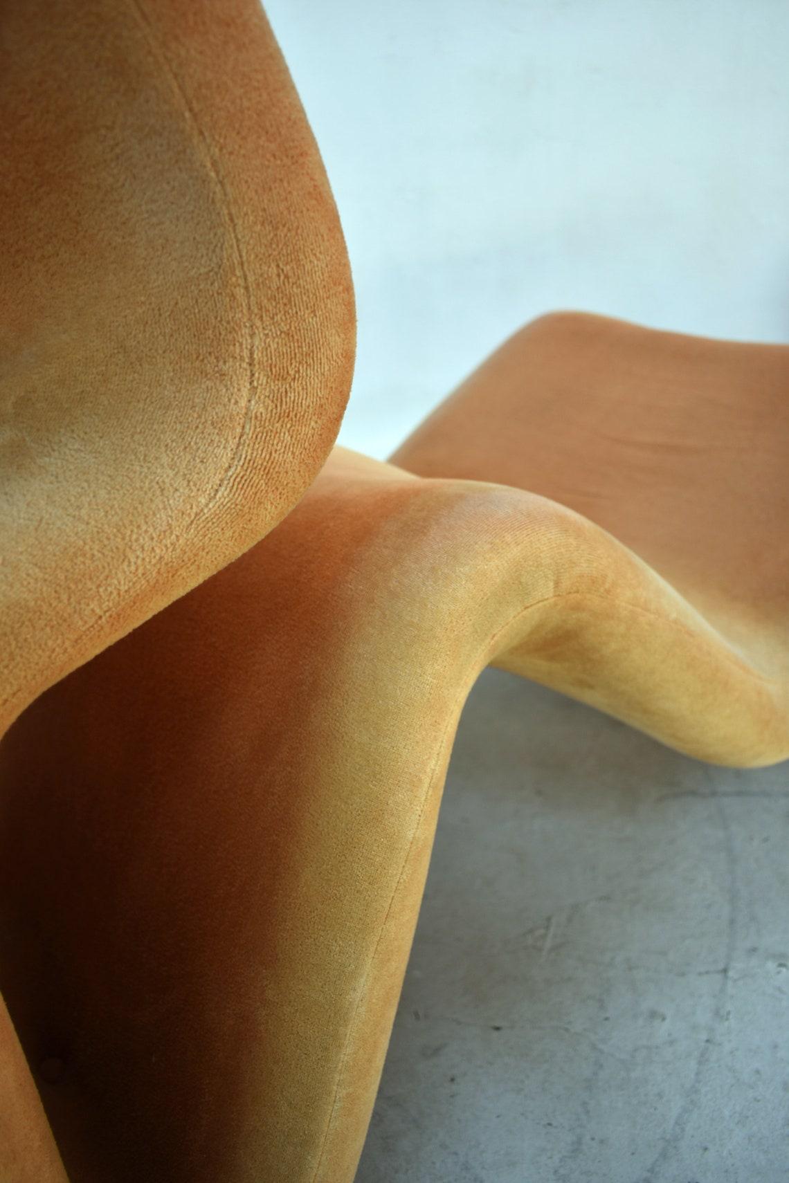 Etcetera-Stuhl oder Chaiselongue mit Fußhocker von Jan Ekselius, Mitte des Jahrhunderts, 1970er Jahre (20. Jahrhundert)