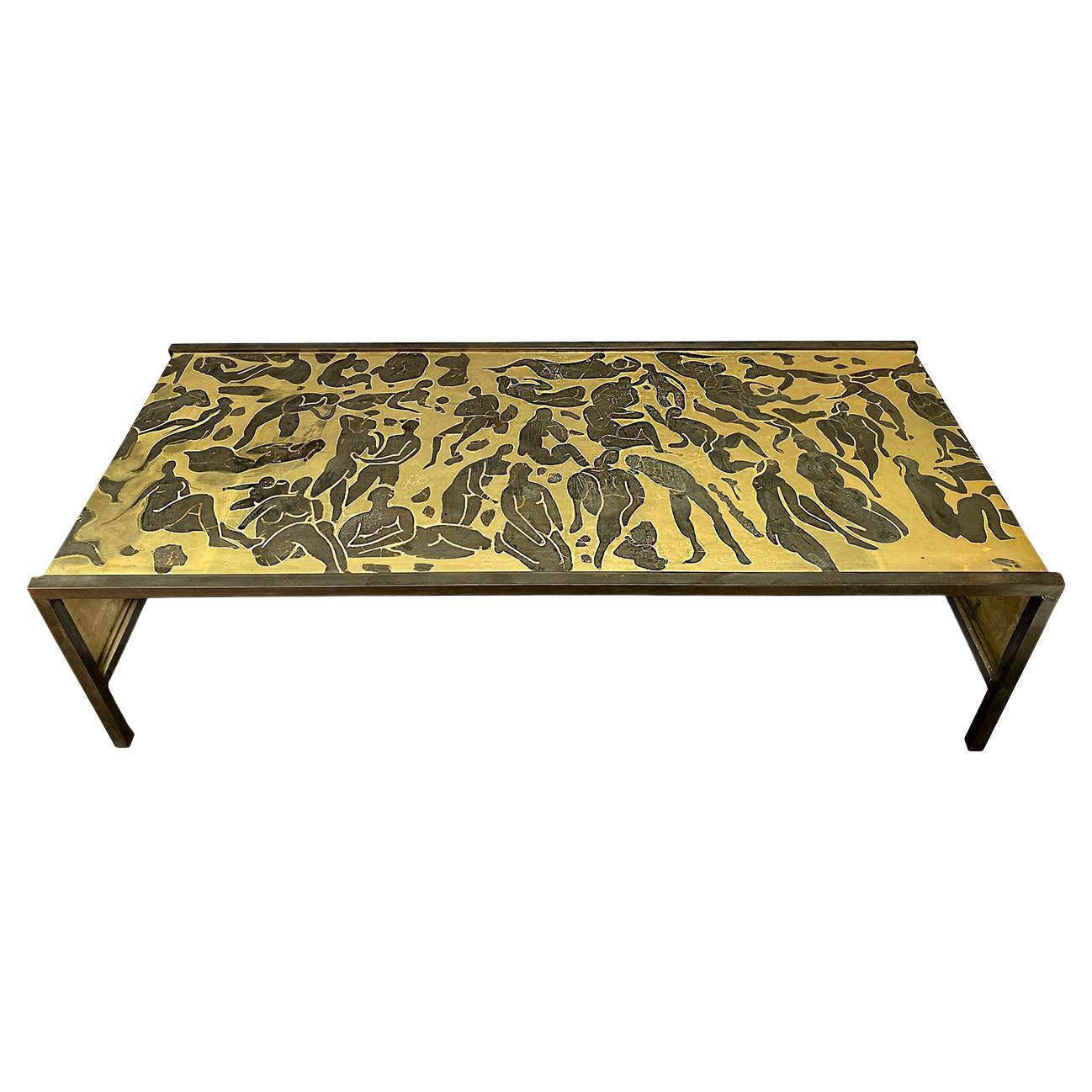 Laverne Patinated Bronze Coffee Table 