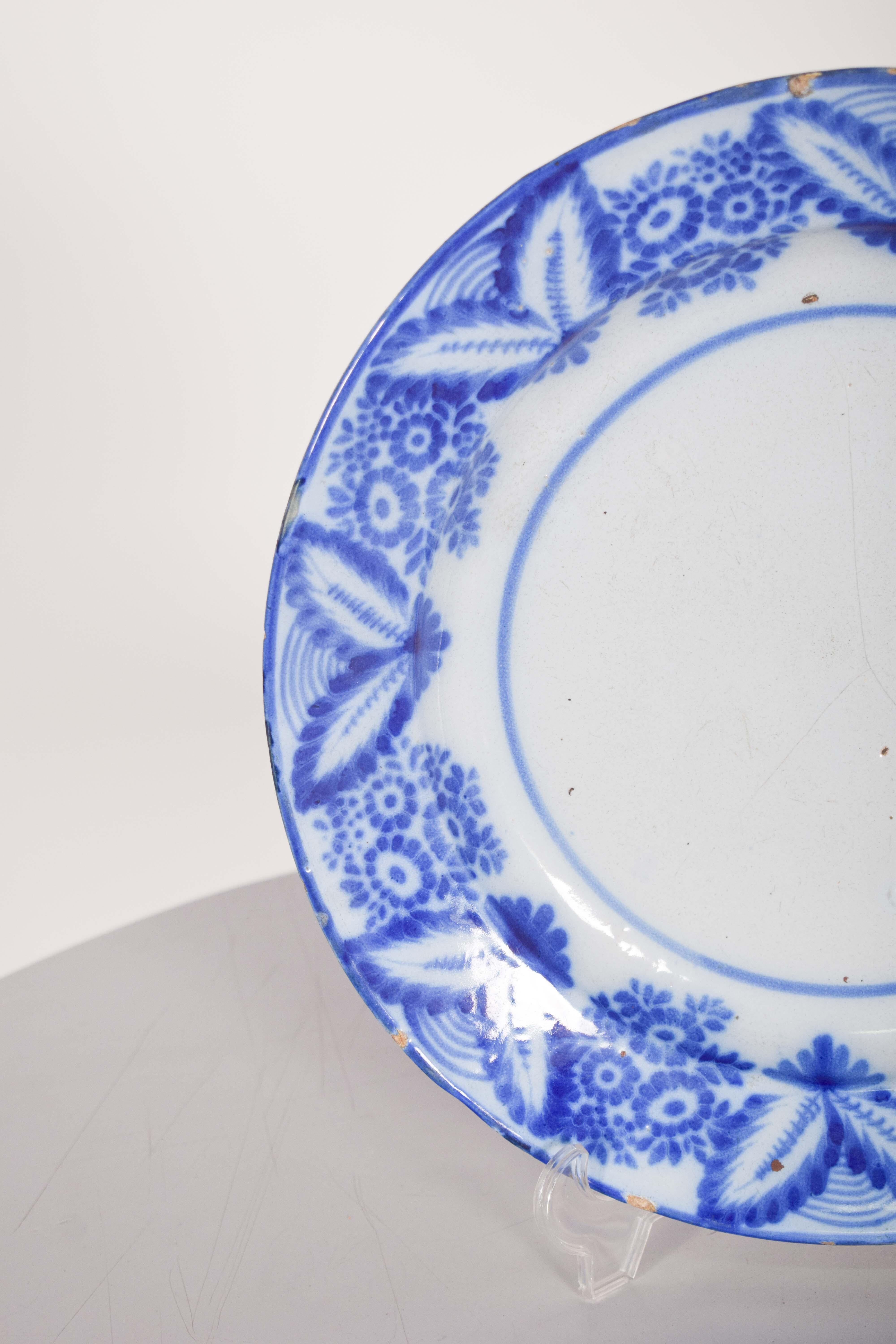 Mid-Century Modern Mid-Century European Ceramic Plate For Sale