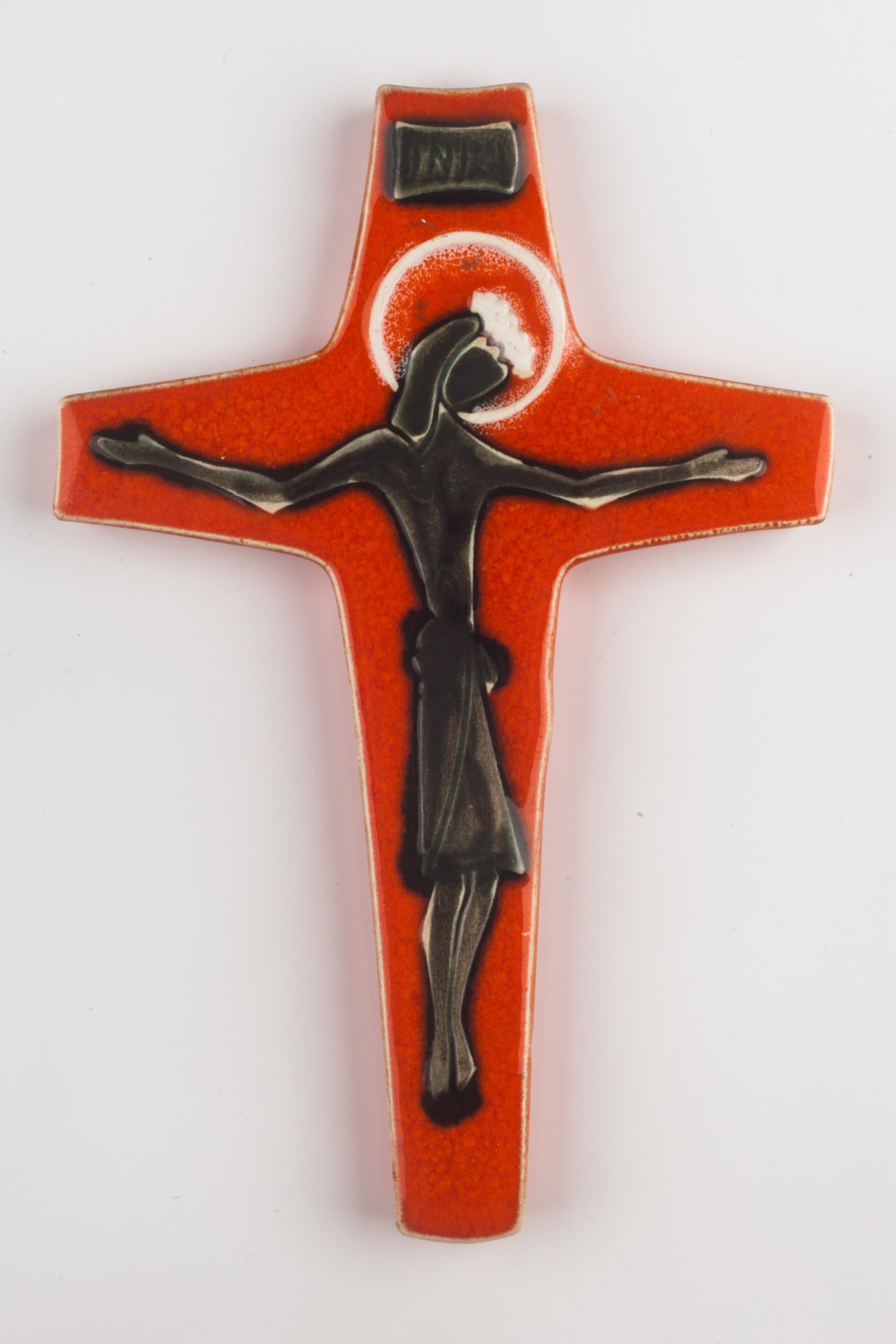 orange crucifix