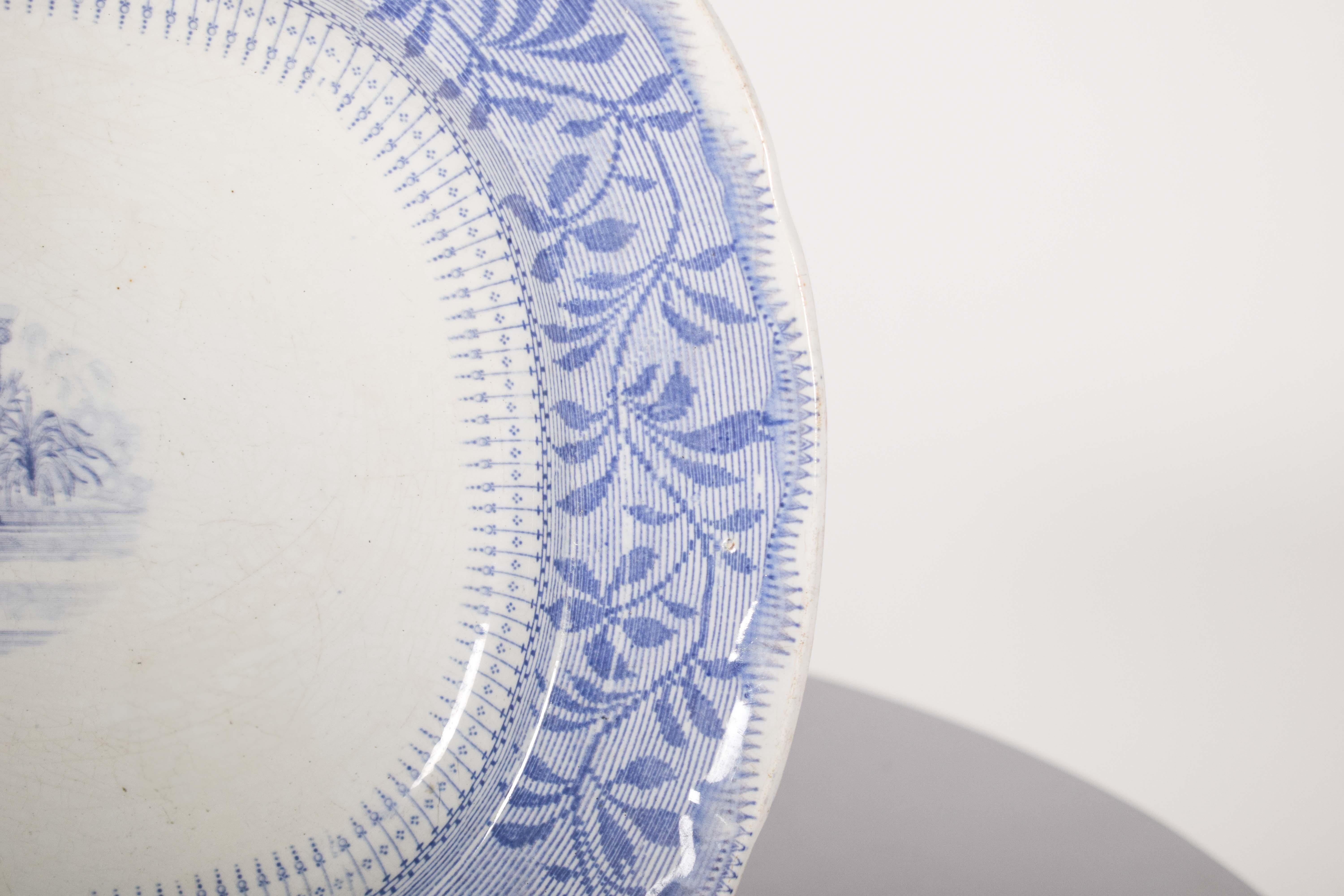 Portuguese Mid-Century European Porcelain Dish in Oval Shape For Sale