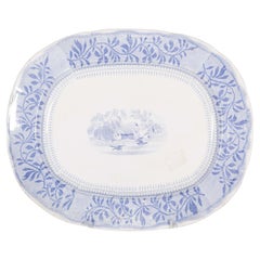 Mid-Century European Porcelain Dish in Oval Shape