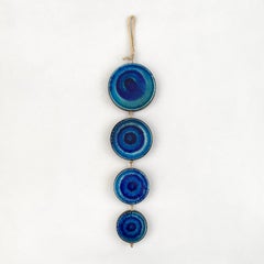 Mid Century Evil Eye Ceramic Wall Art Sculpture