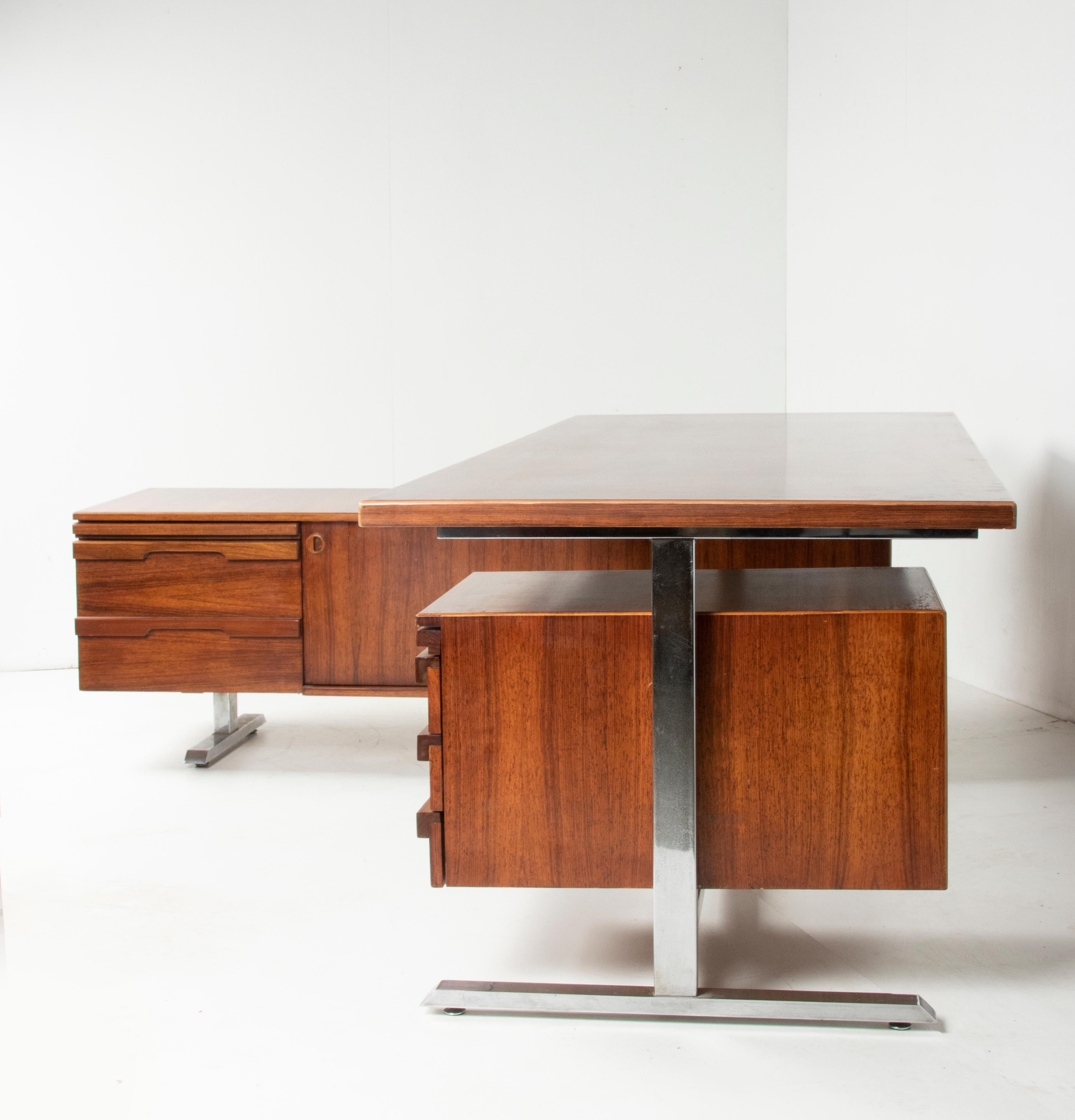 Bureau à angle droit du milieu du siècle Gianni Moscatelli pour Formanova 4