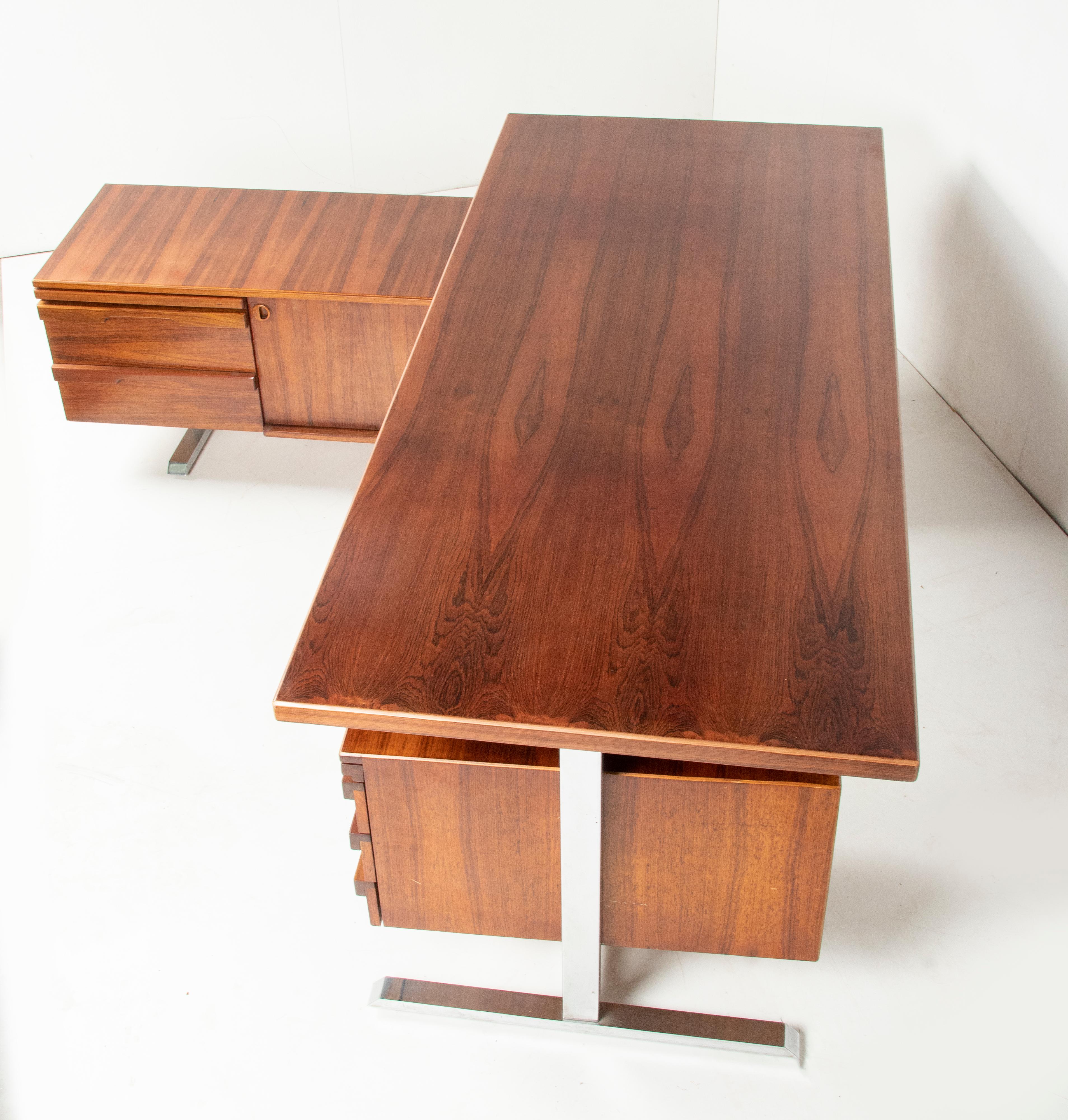 Bureau à angle droit du milieu du siècle Gianni Moscatelli pour Formanova 8