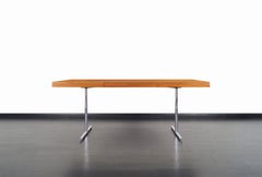 Midcentury Executive Walnut "Omega" Desk by Hans Eichenberger