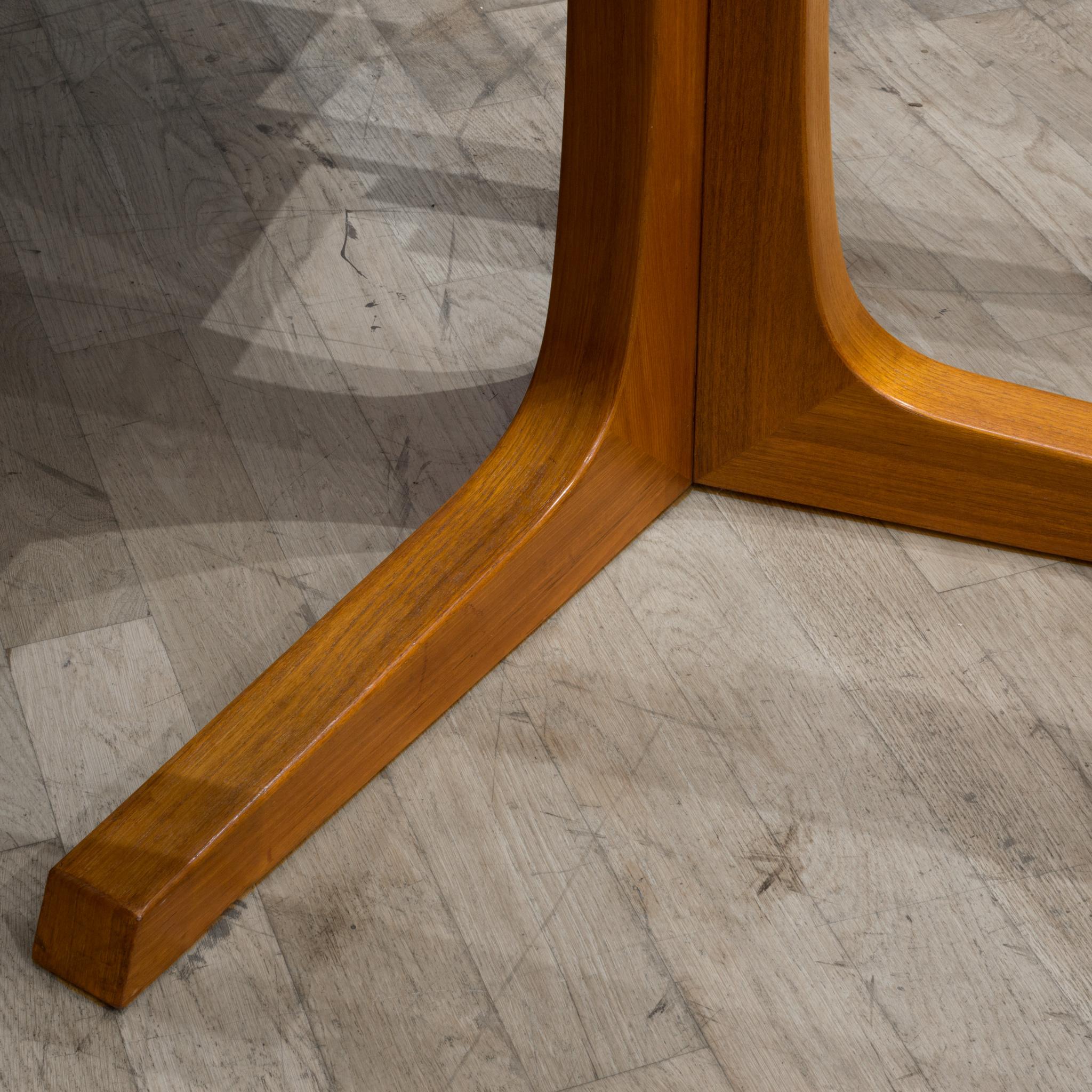 Mid-century Expandable Gudme Mobelfabrik Gudme Solid Teak Dining Table c.1960 1