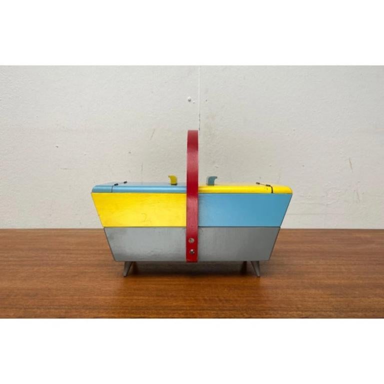 Mid-Century Expandable Sewing Tool Box, 1960s For Sale 2