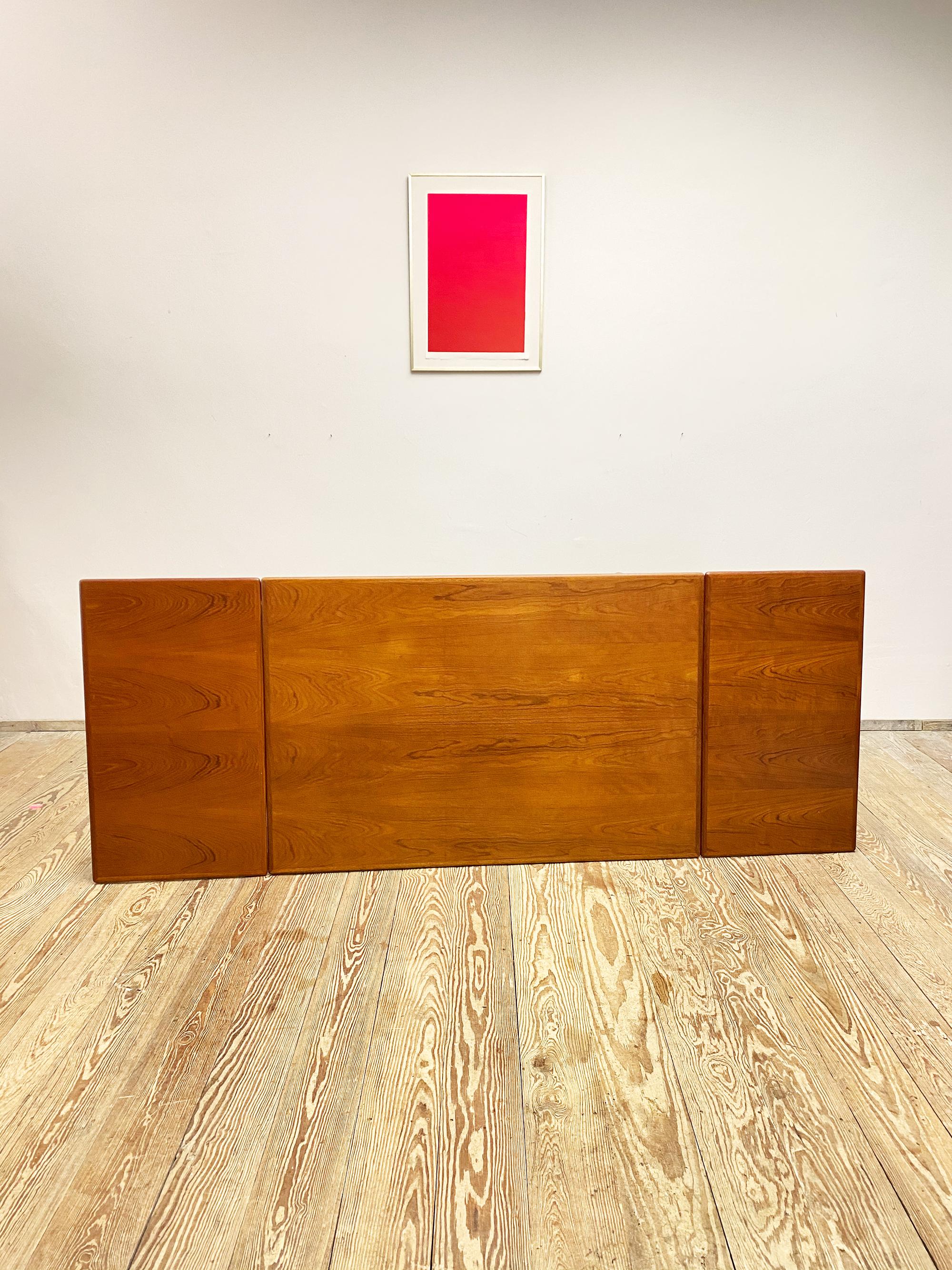 Intagliato a mano Mid-Century Expandable Teak Dining Table by Gudme Møbelfabrik, Denmark, 1950s