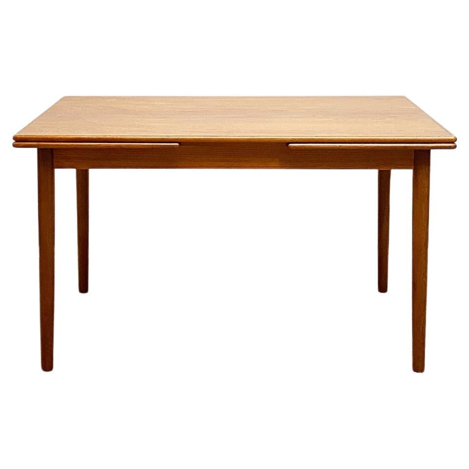Mid-Century Expandable Teak Dining Table by Gudme Møbelfabrik, Denmark, 1950s
