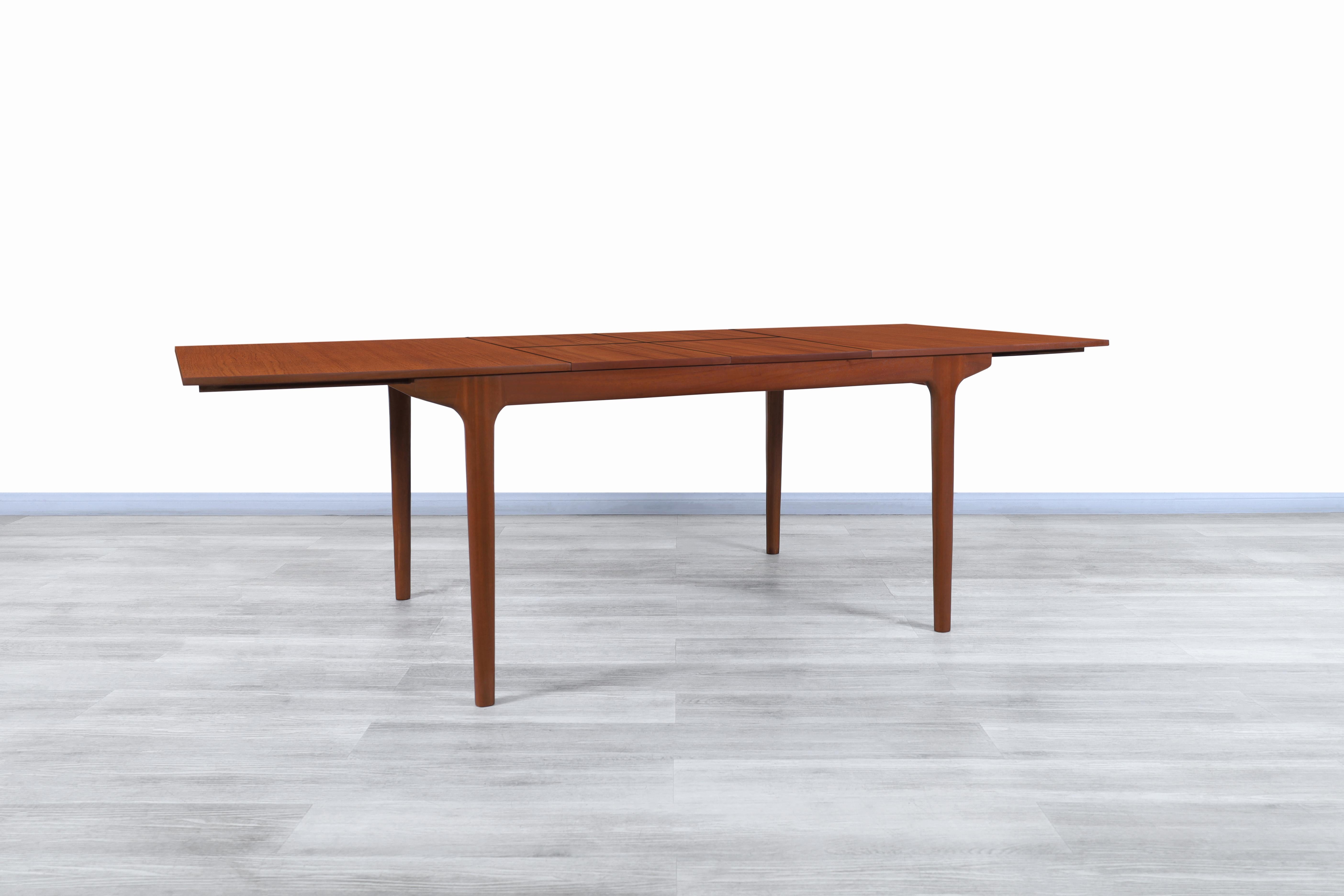 Midcentury Expanding Teak Dining Table by McIntosh 3