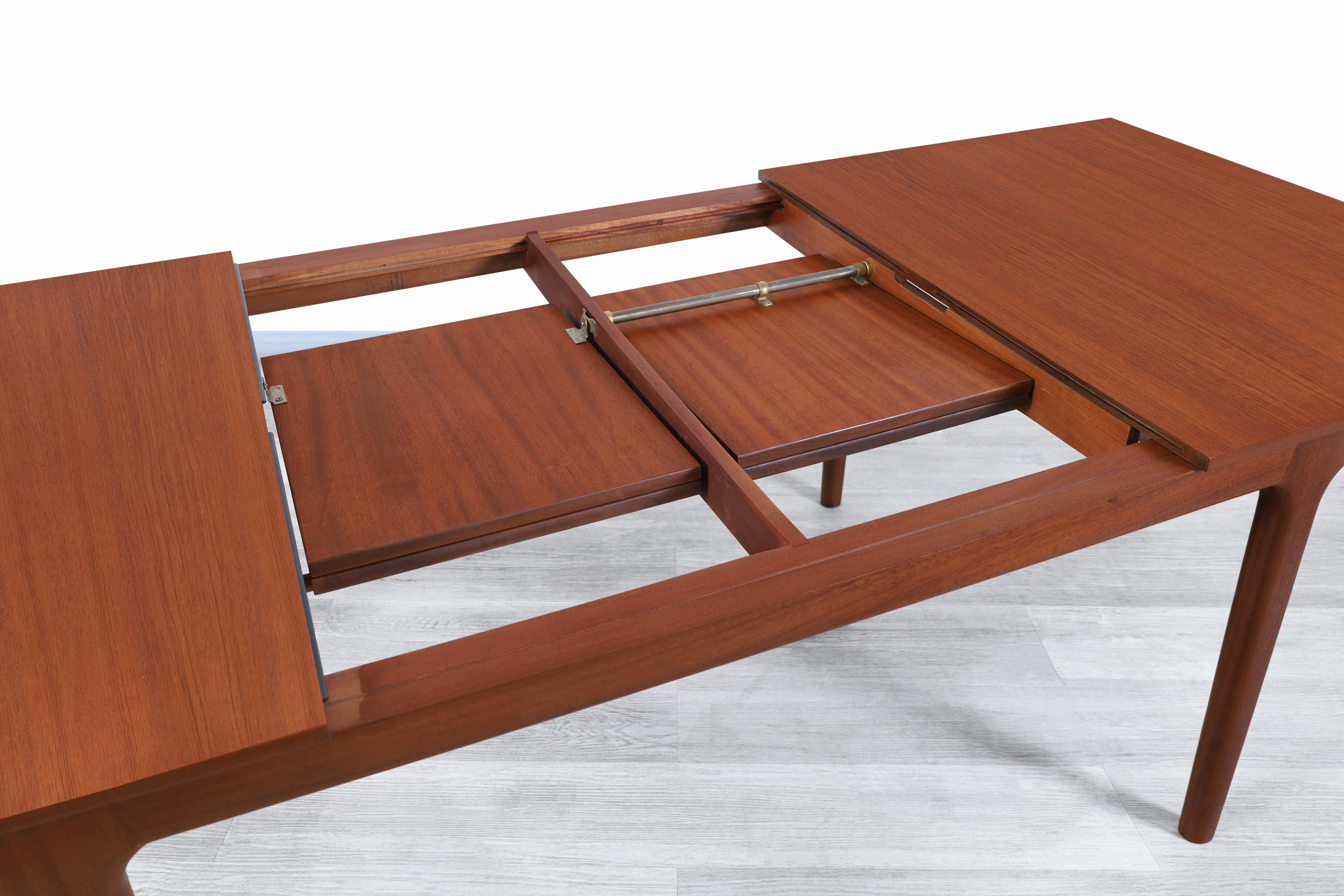 Midcentury Expanding Teak Dining Table by McIntosh 2