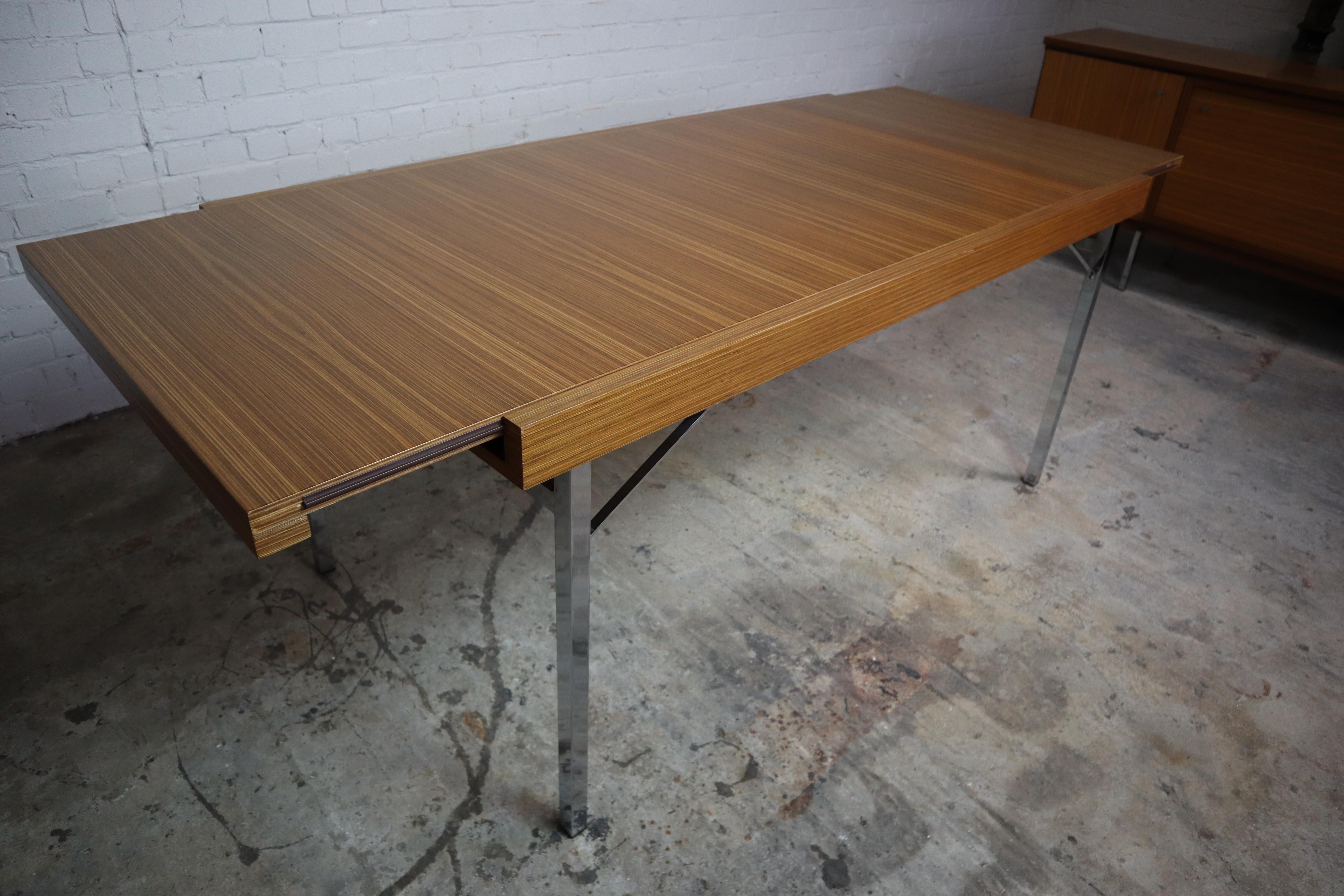 Midcentury Extendable Dining Table, attributed to Pieter De Bruyne for V-form 2