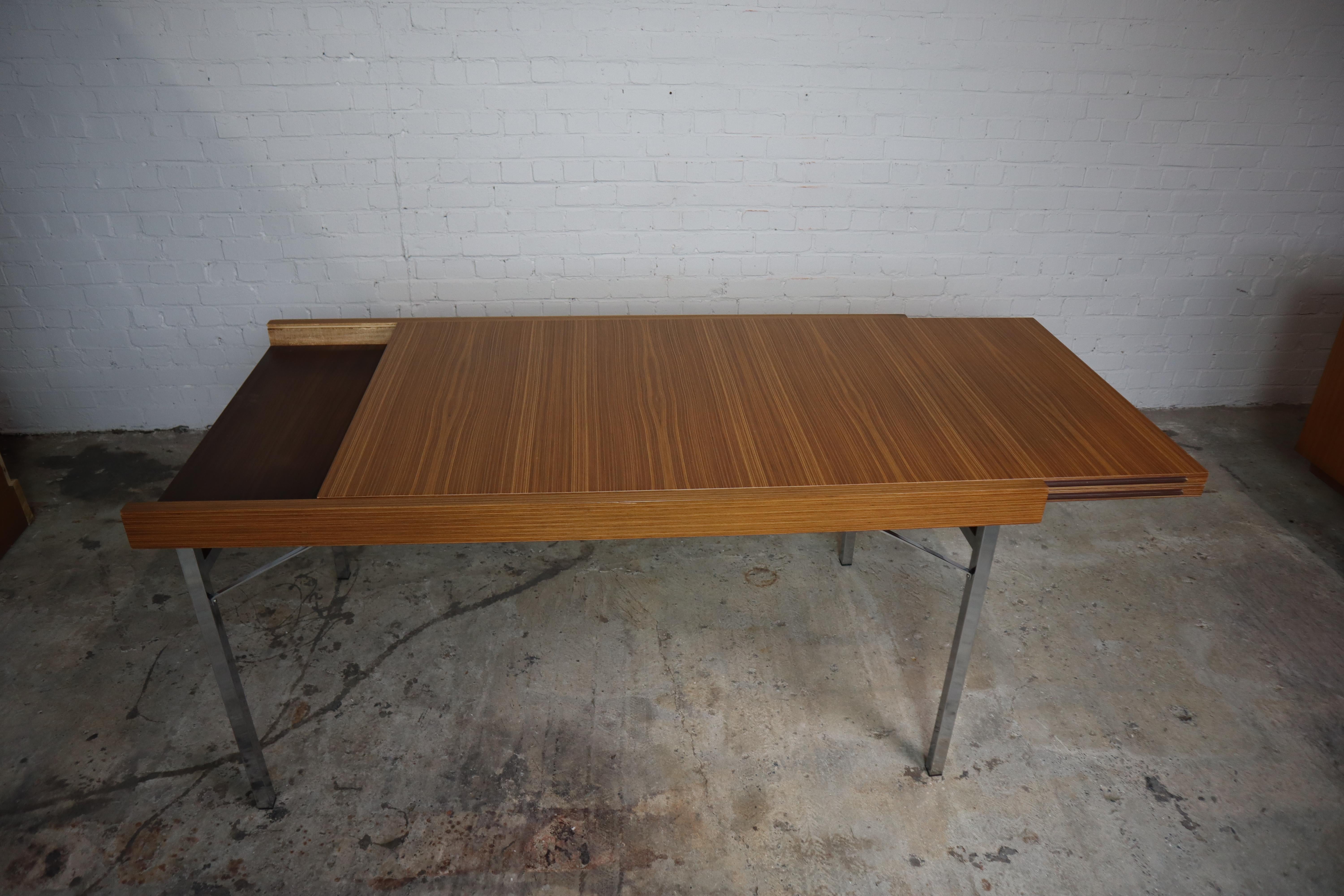 Midcentury Extendable Dining Table, attributed to Pieter De Bruyne for V-form 3