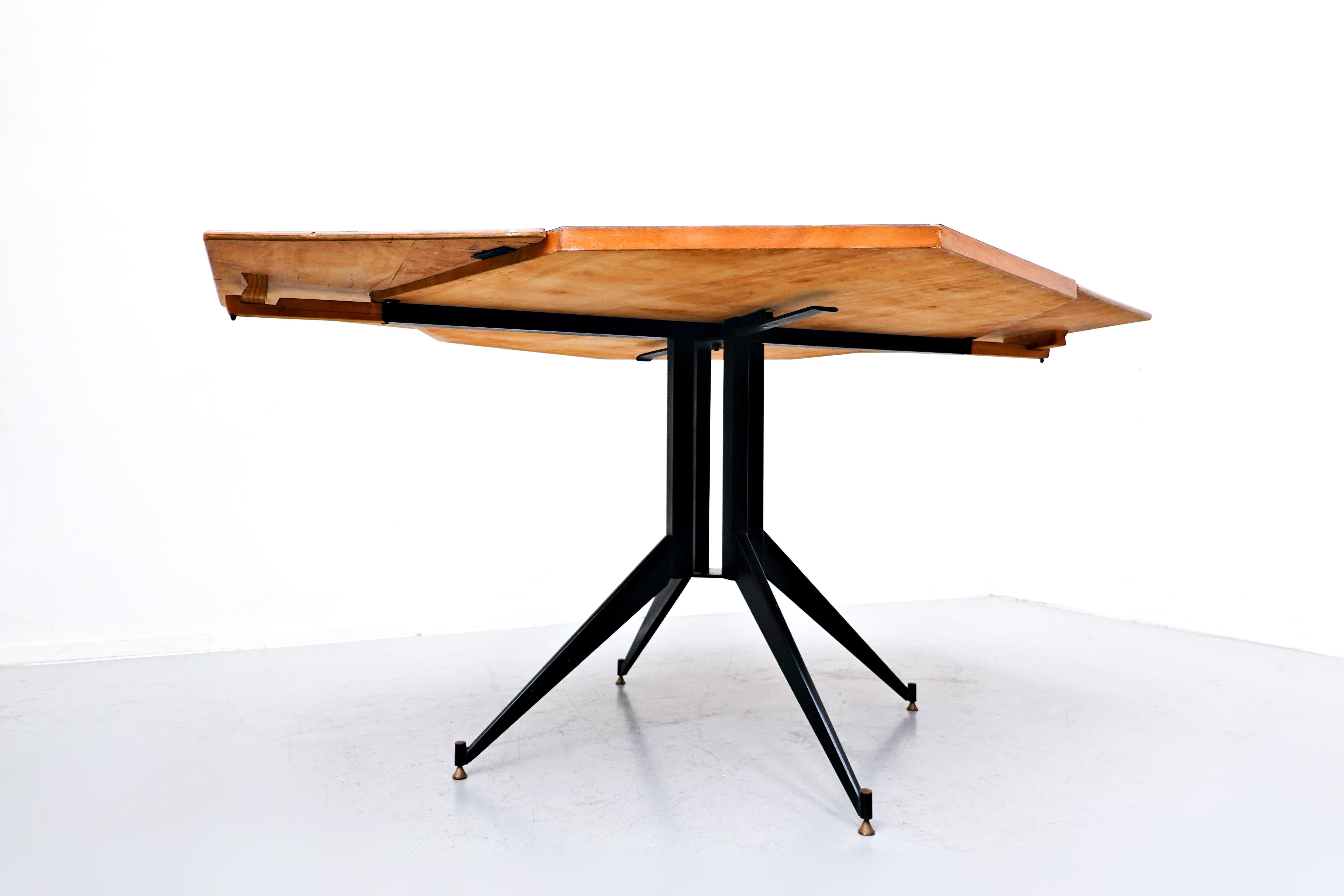 Italian Mid-Century Extendable Dining Table by Carlo Ratti, 1960s