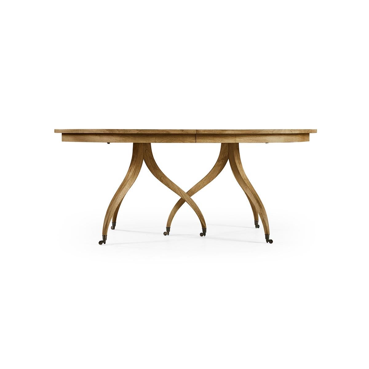 Mid Century Extendable Dining Table - Cherry In New Condition For Sale In Westwood, NJ