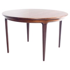 Mid Century Extendable Dining Table in Rosewood by Johannes Andersen for Uldum