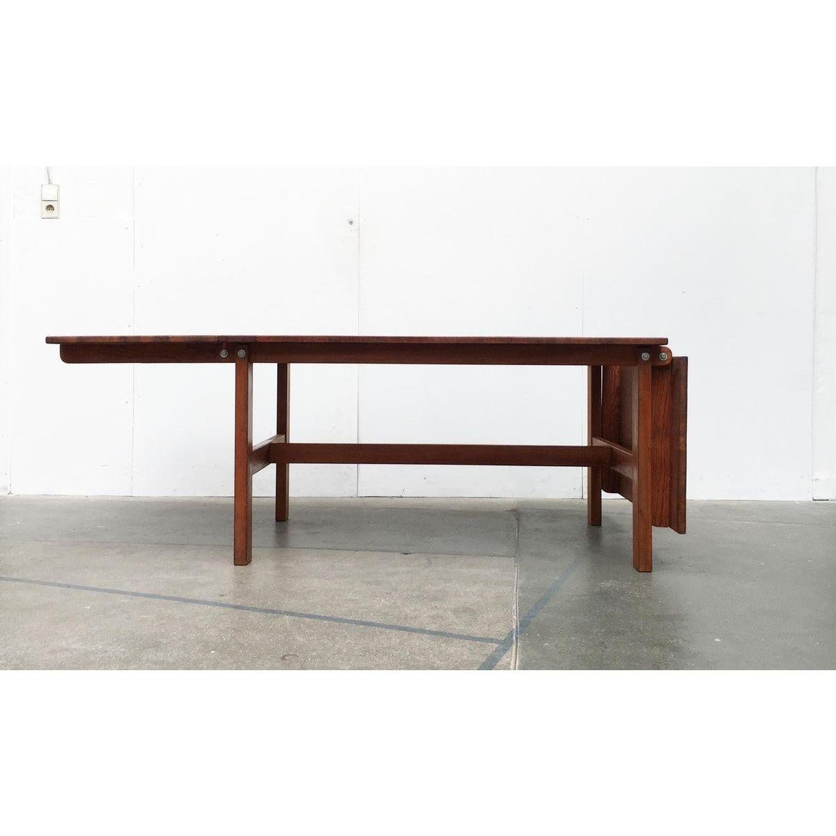 Danish Mid-Century Extendable Drop Leaf Dining Table by Peter Ole Schiønning For Sale
