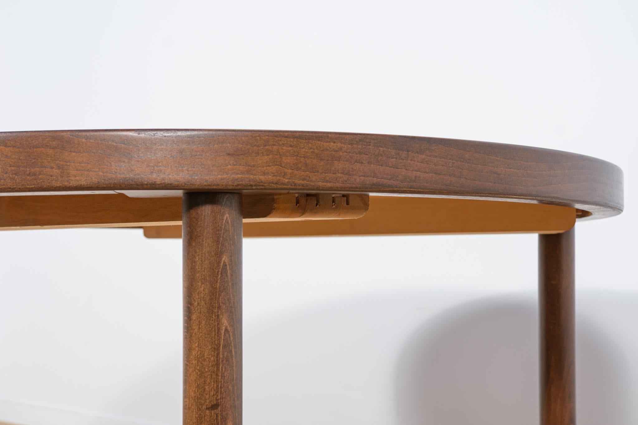 Mid-Century Extendable Oak Dining Table by Kai Kristiansen . For Sale 8