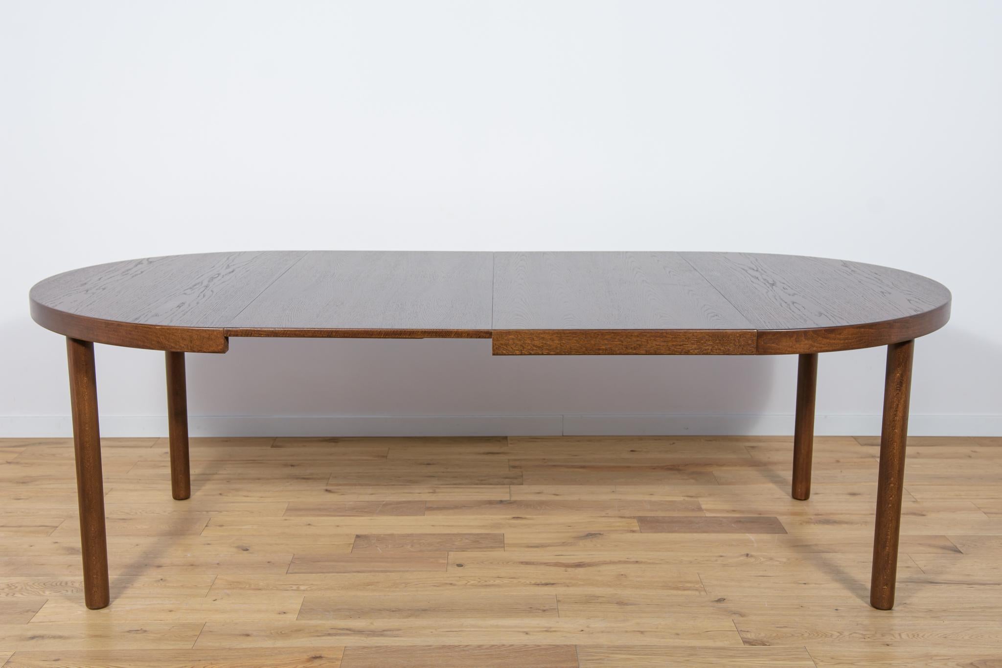 Mid-20th Century Mid-Century Extendable Oak Dining Table by Kai Kristiansen . For Sale